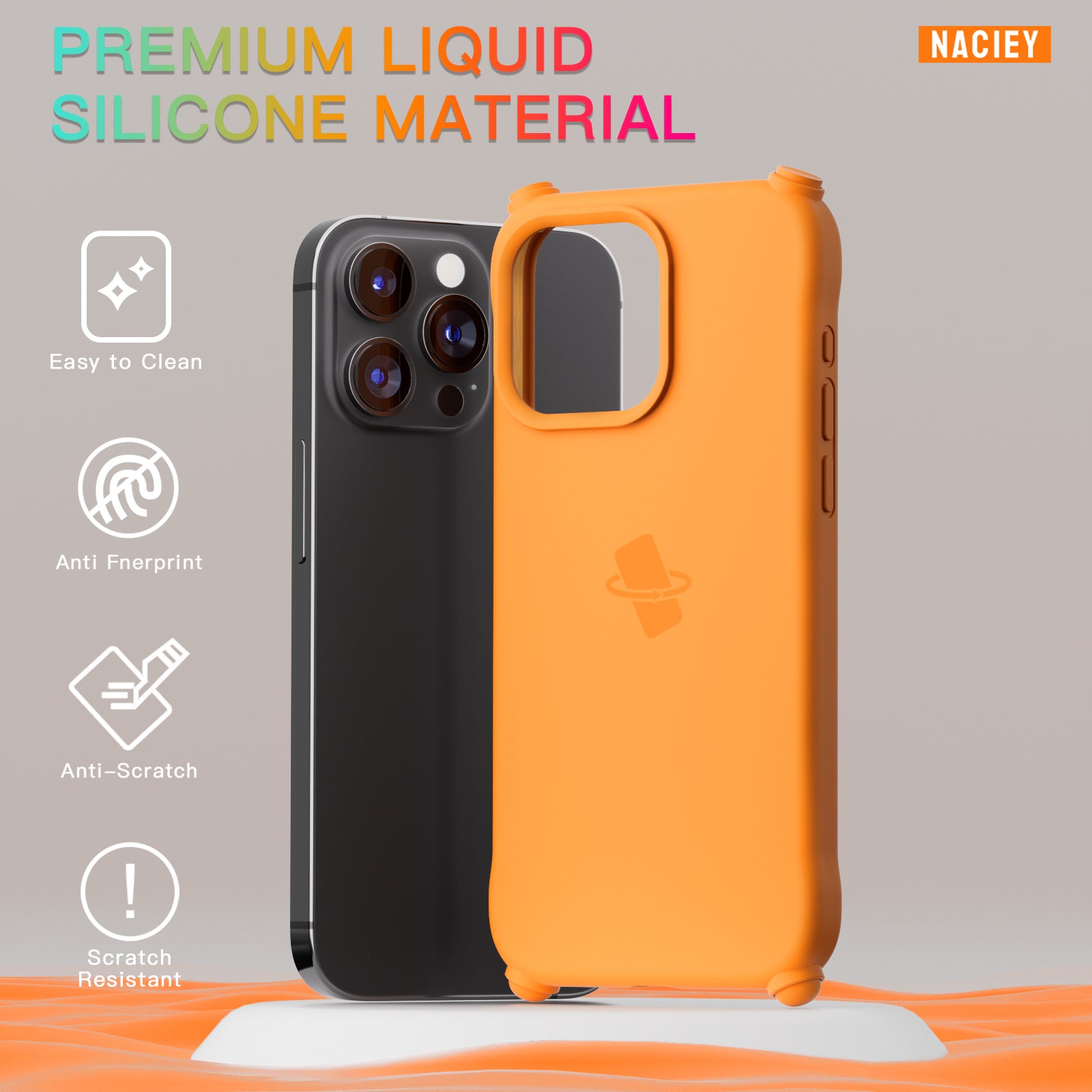 Naciey Spin Phonecase-Express Yourself with Bold & Bright Colors!