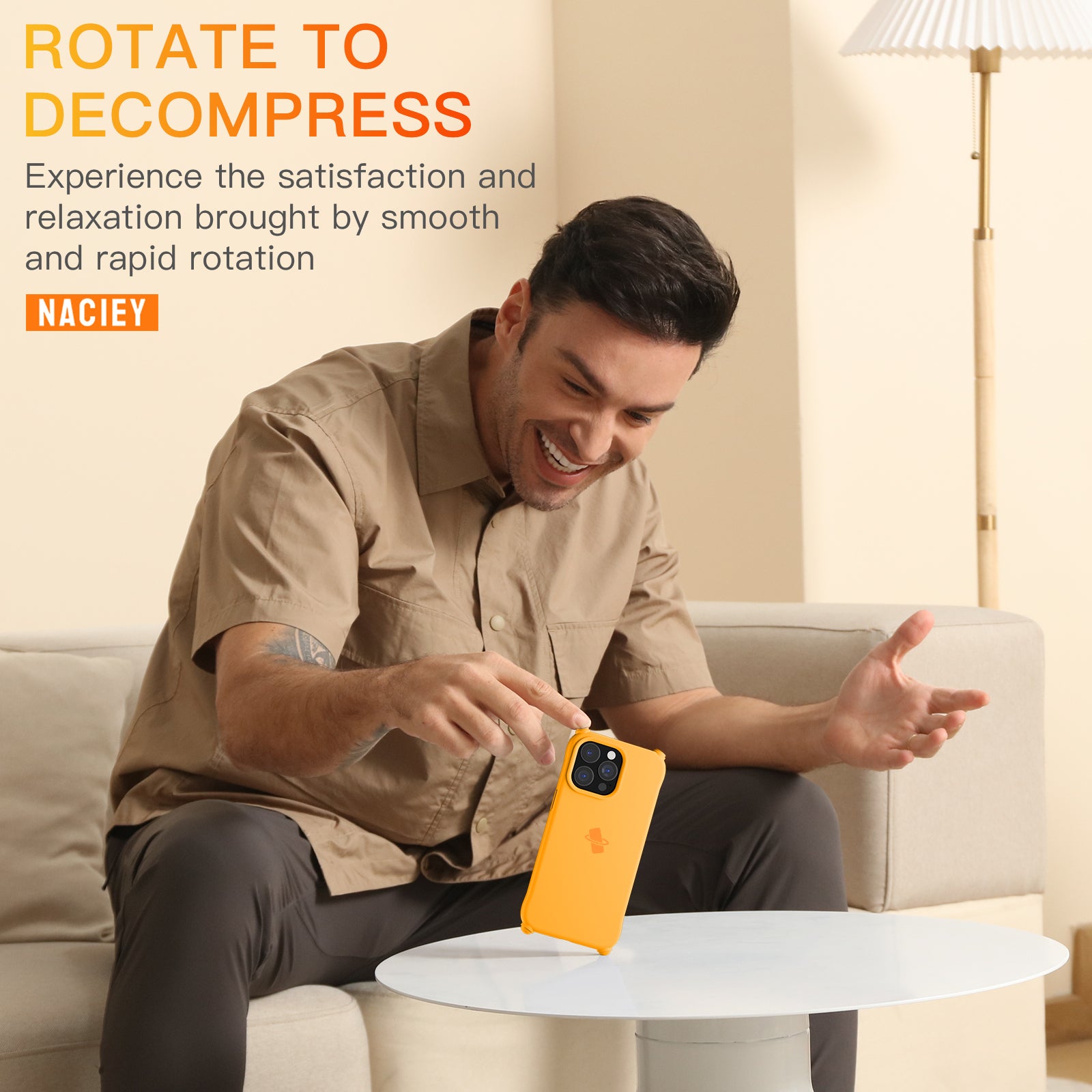 Naciey Spin Phonecase-Express Yourself with Bold & Bright Colors!