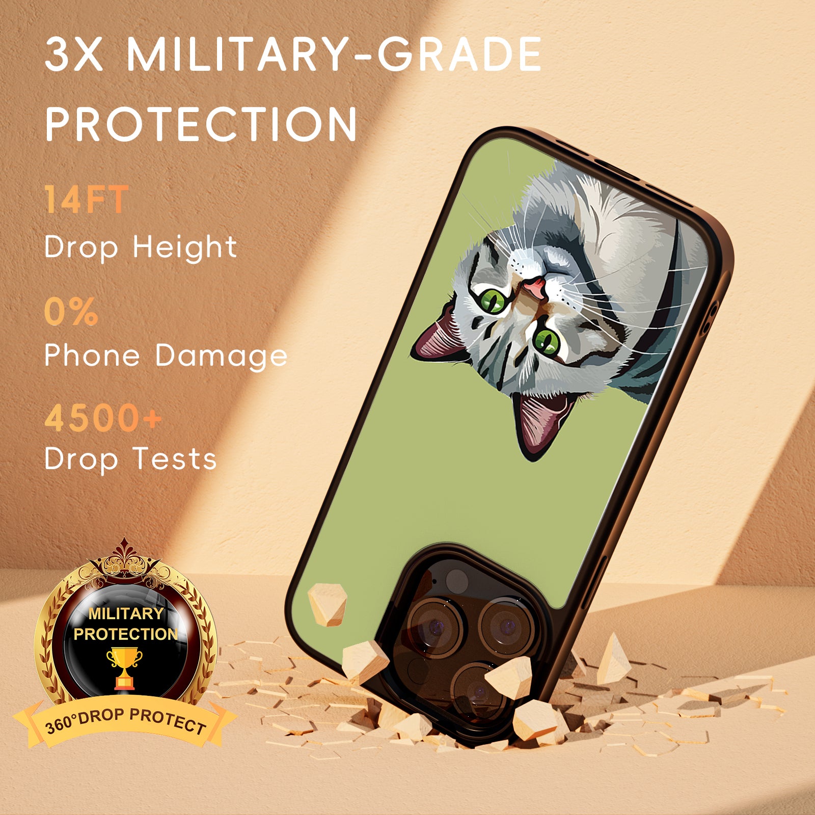 Cute Pet Series iPhone Case MagSafe Compatible-Green