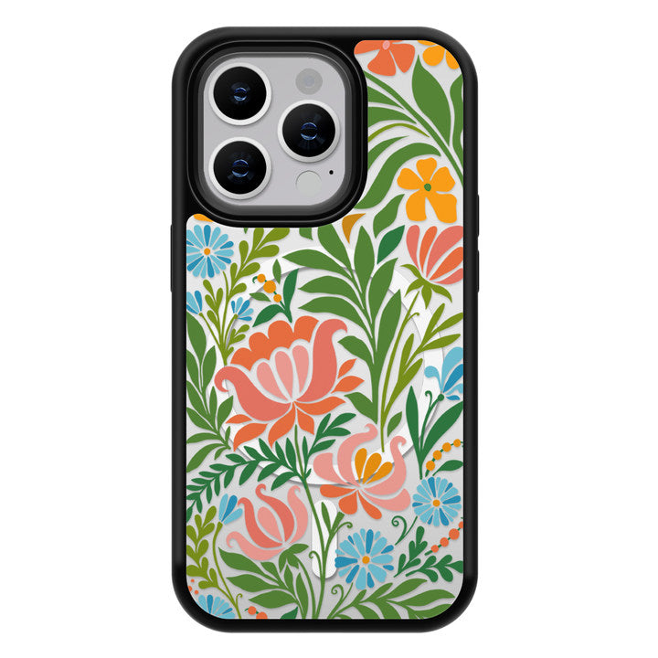 Decorative Art Series Mirror iPhone Case MagSafe Compatible-Garden Party