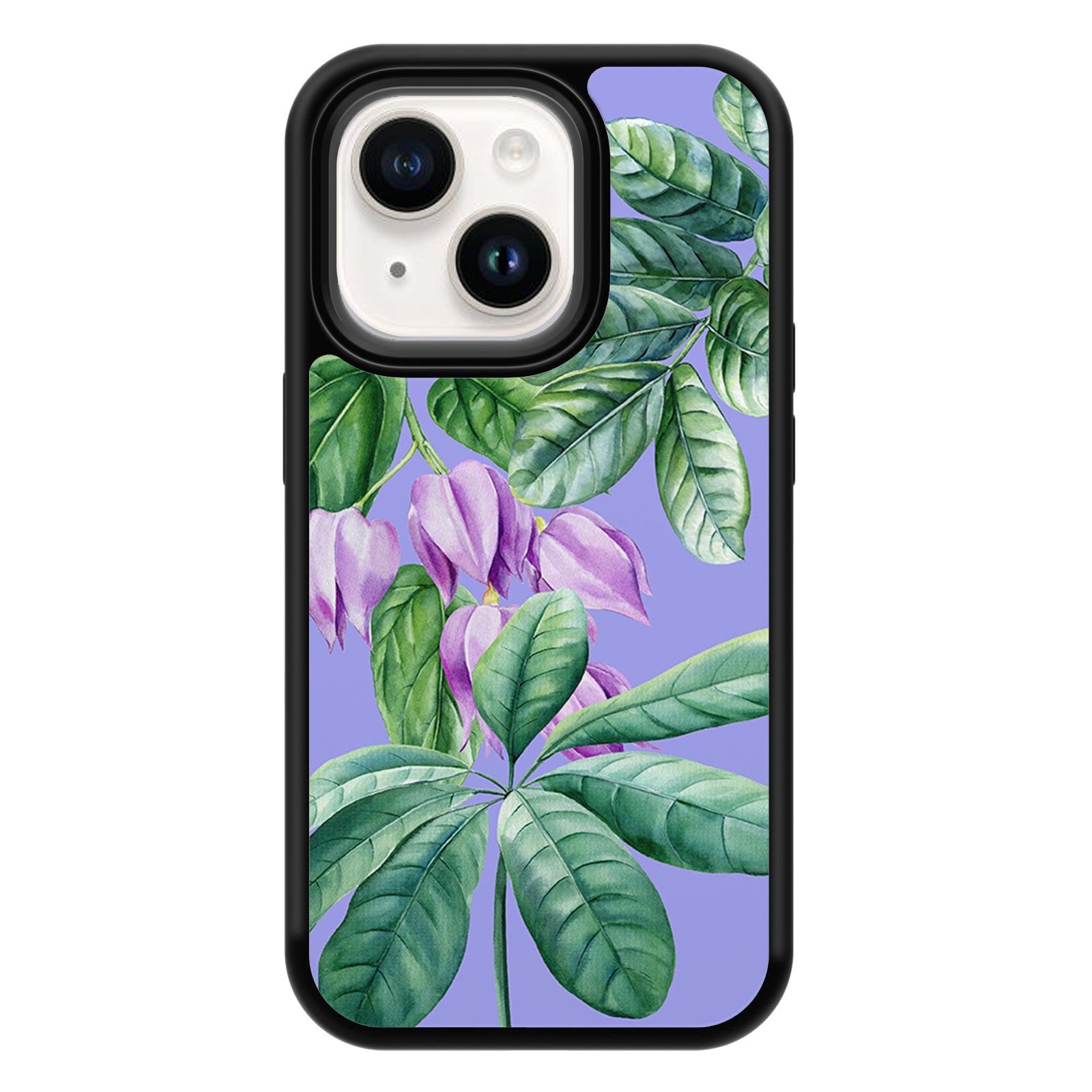 Tropical plants Series iPhone Case MagSafe Compatible-Purple