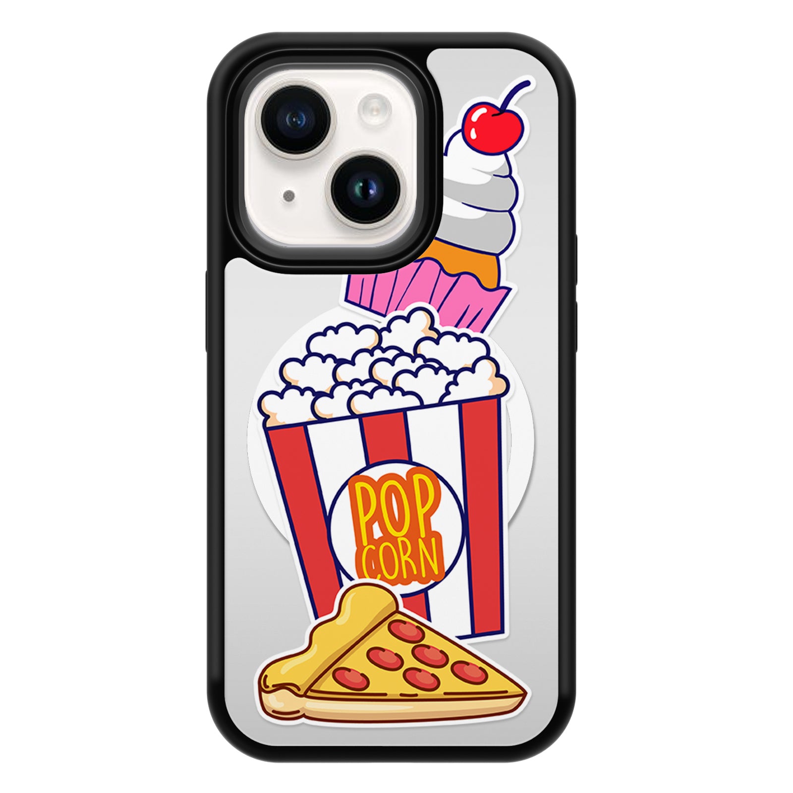 Fun Stickers Series Mirror iPhone Case MagSafe Compatible-B