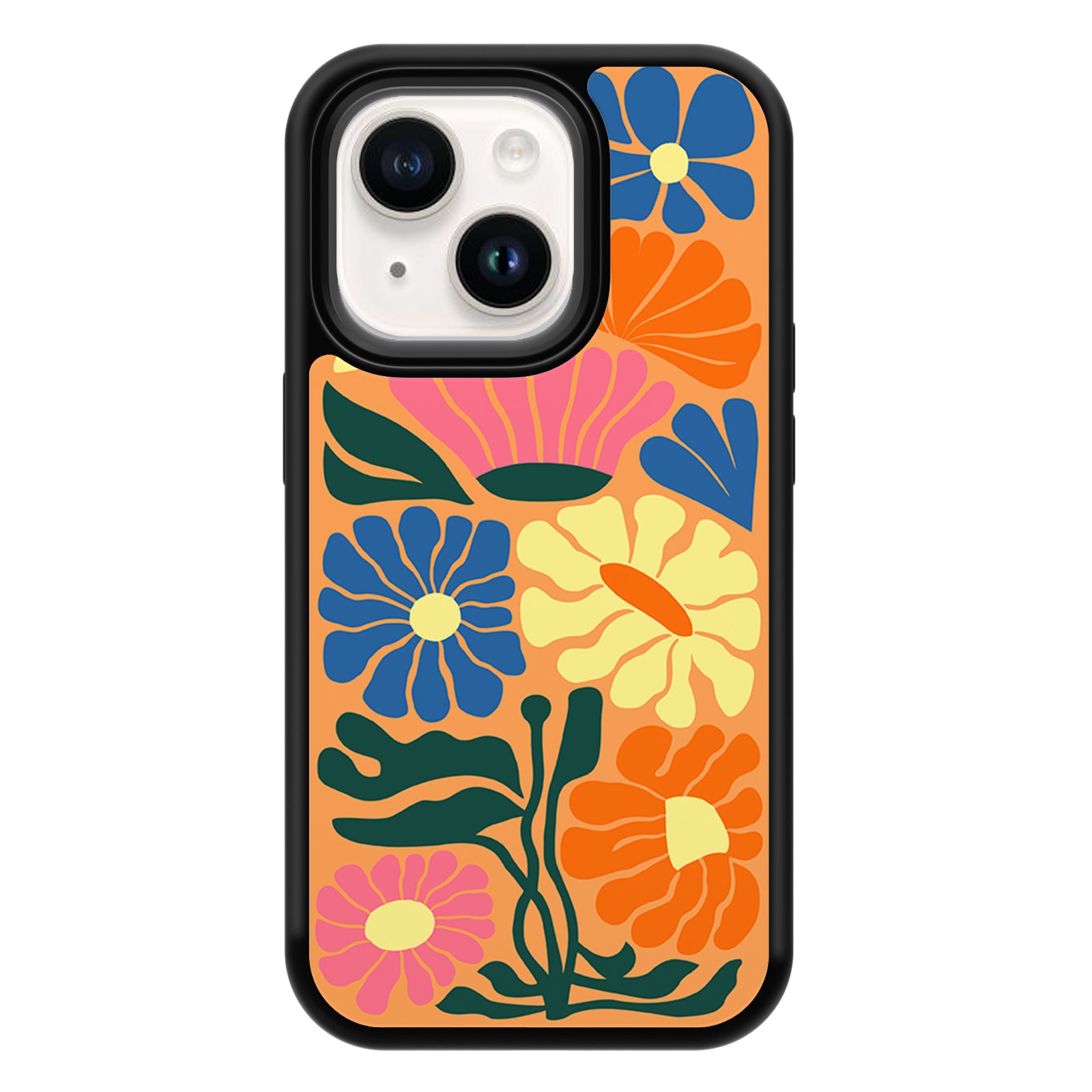 Flower Series iPhone Case MagSafe Compatible-Orange