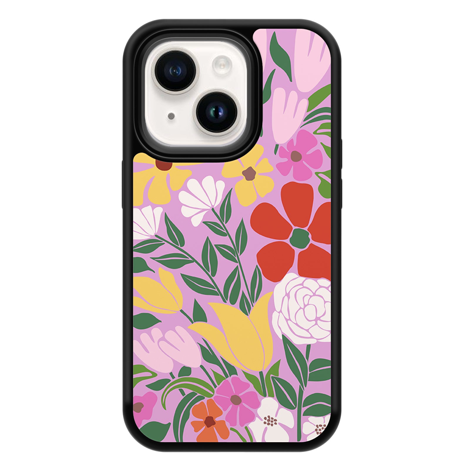 Flower Series iPhone Case MagSafe Compatible-Purple