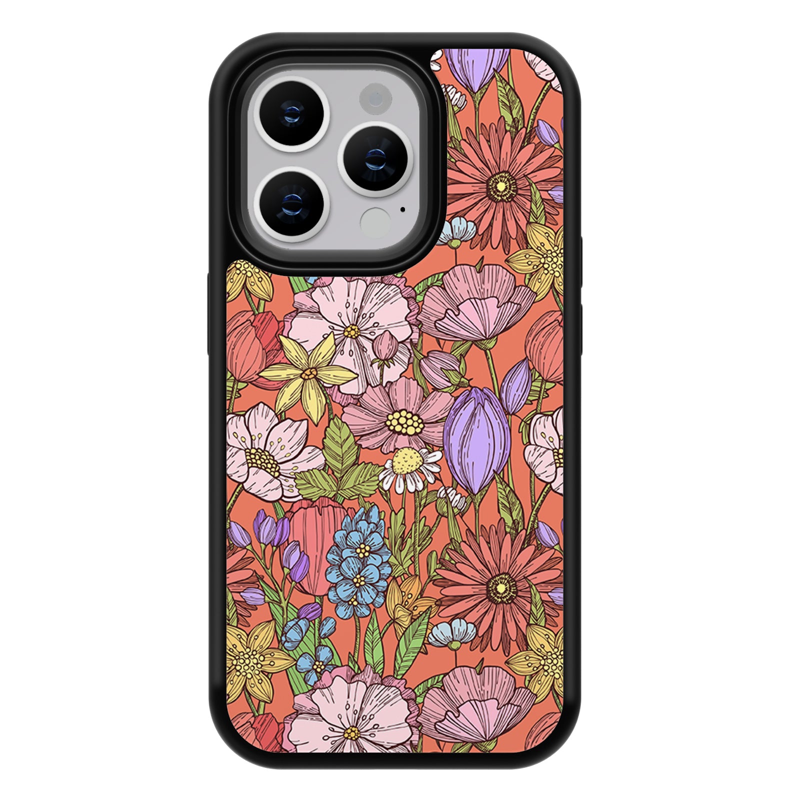 Vintage Bloom Series iPhone Case MagSafe Compatible-Garden