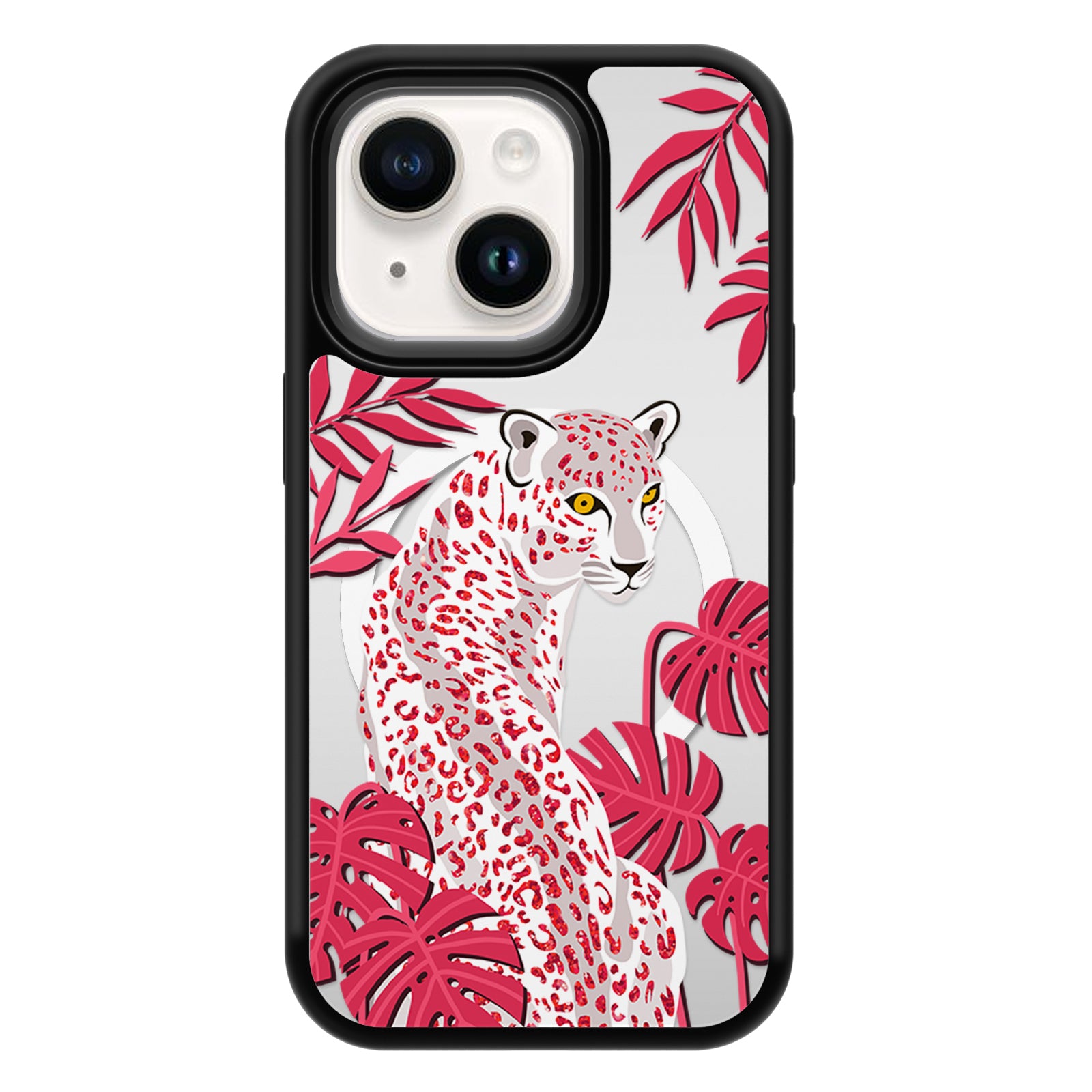 Leopard Series Mirror iPhone Case MagSafe Compatible