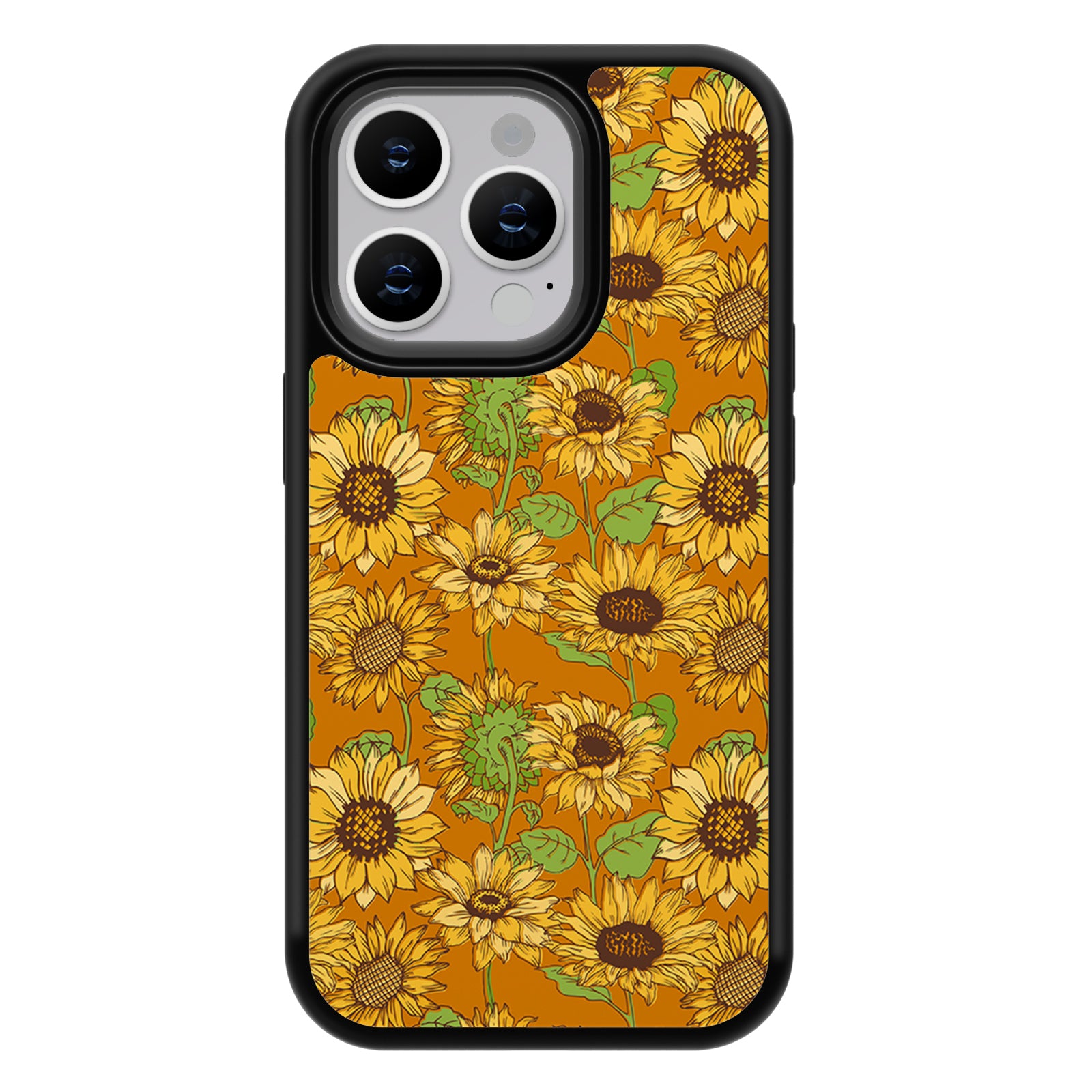 Vintage Bloom Series iPhone Case MagSafe Compatible-Sunflower