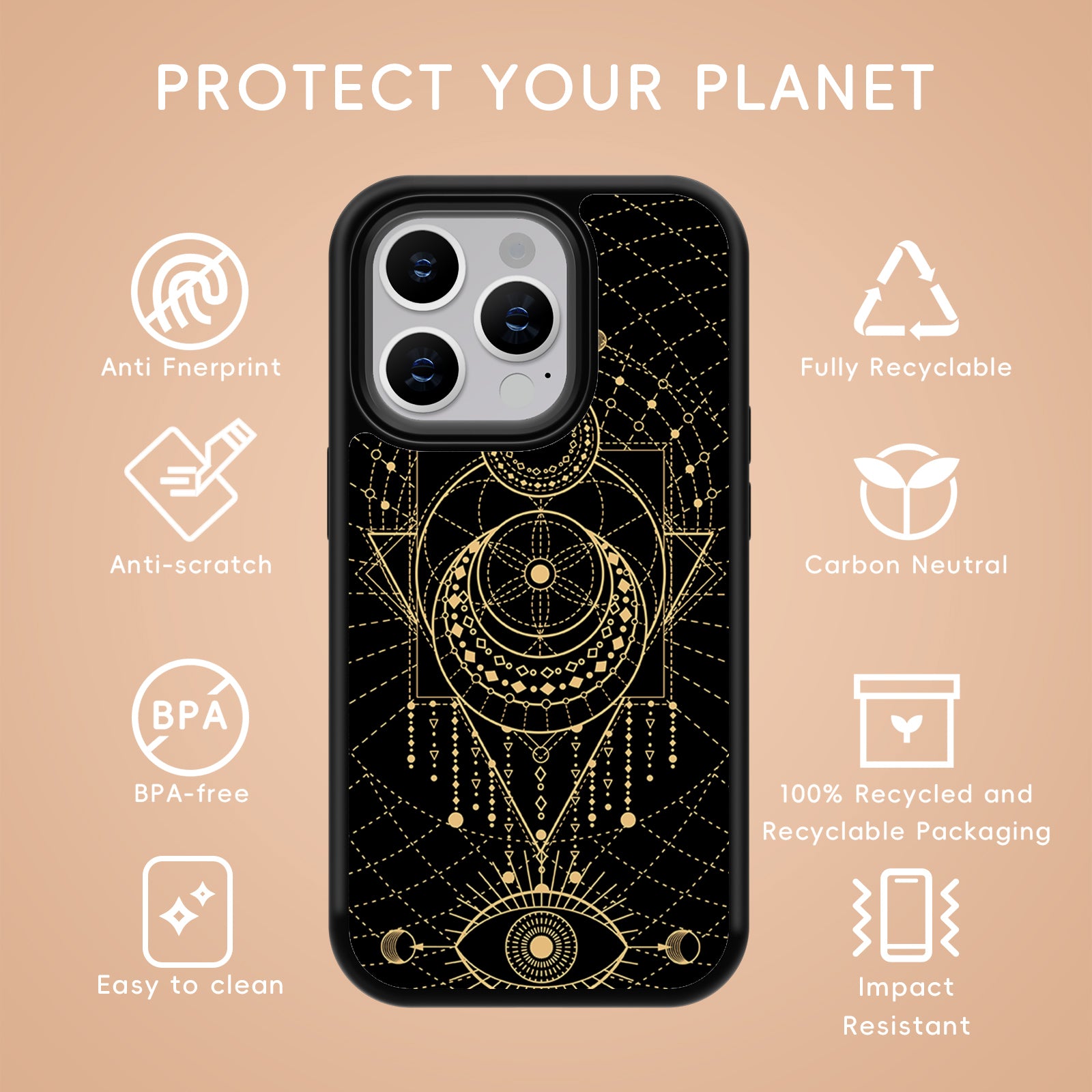 Bohemian Horoscope Series iPhone Case MagSafe Compatible-D