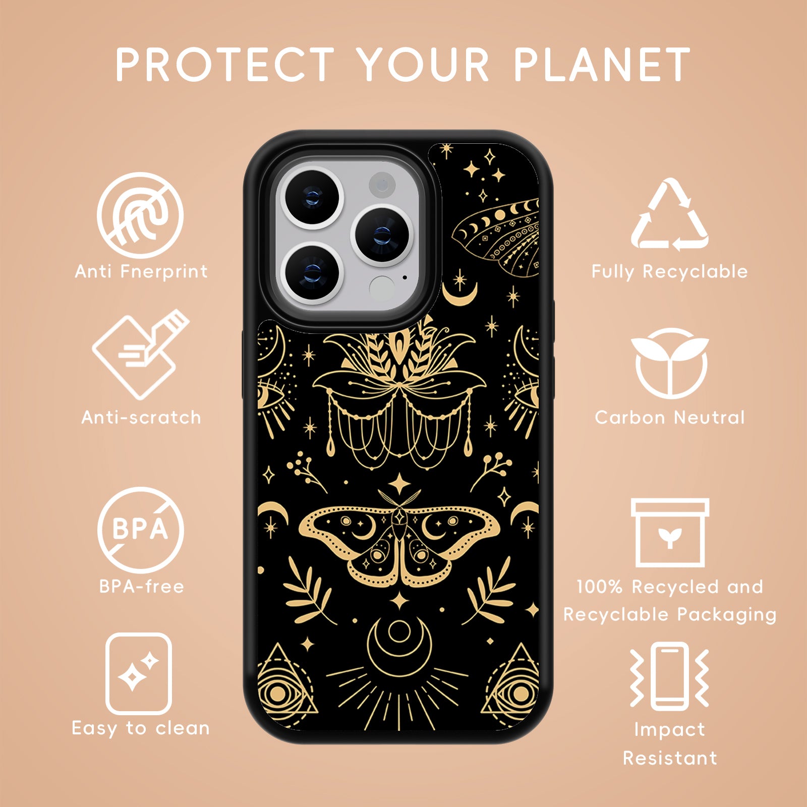 Bohemian Horoscope Series iPhone Case MagSafe Compatible-E