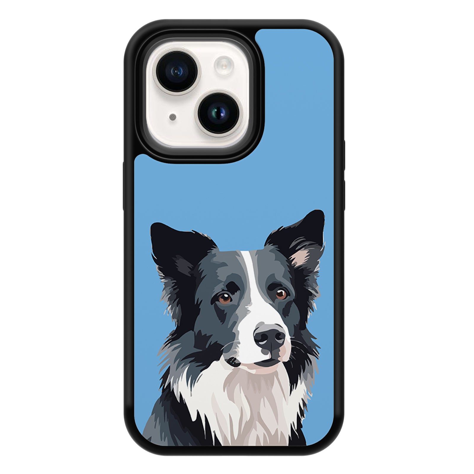 Cute Pet Series iPhone Case MagSafe Compatible-Blue