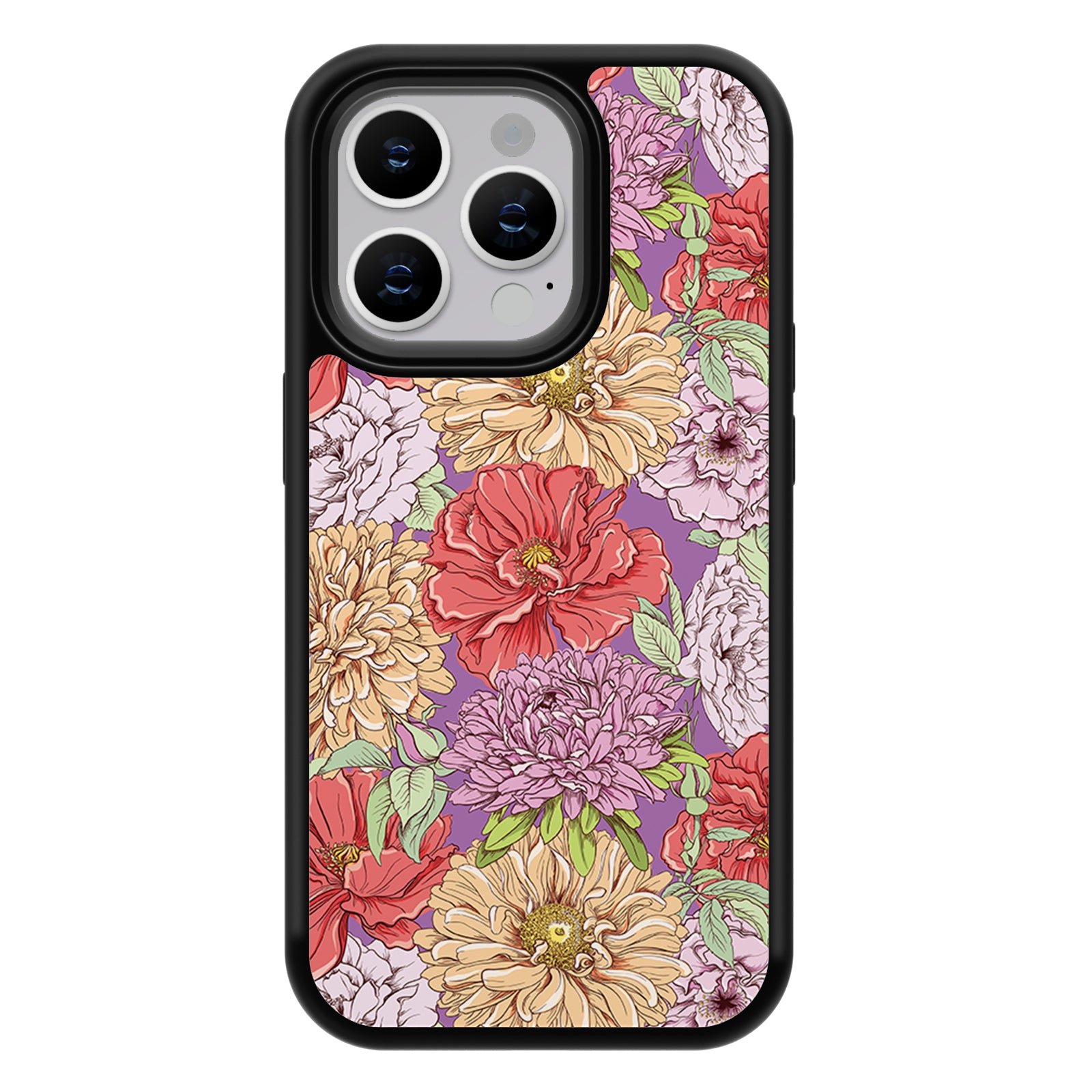 Vintage Bloom Series iPhone Case MagSafe Compatible-Colorful