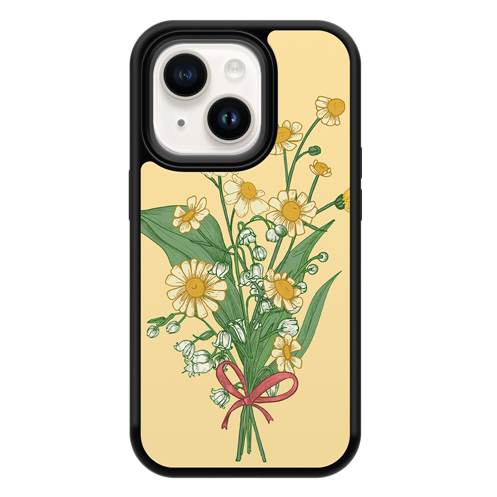 Romantic Bouquet Series iPhone Case MagSafe Compatible-Yellow