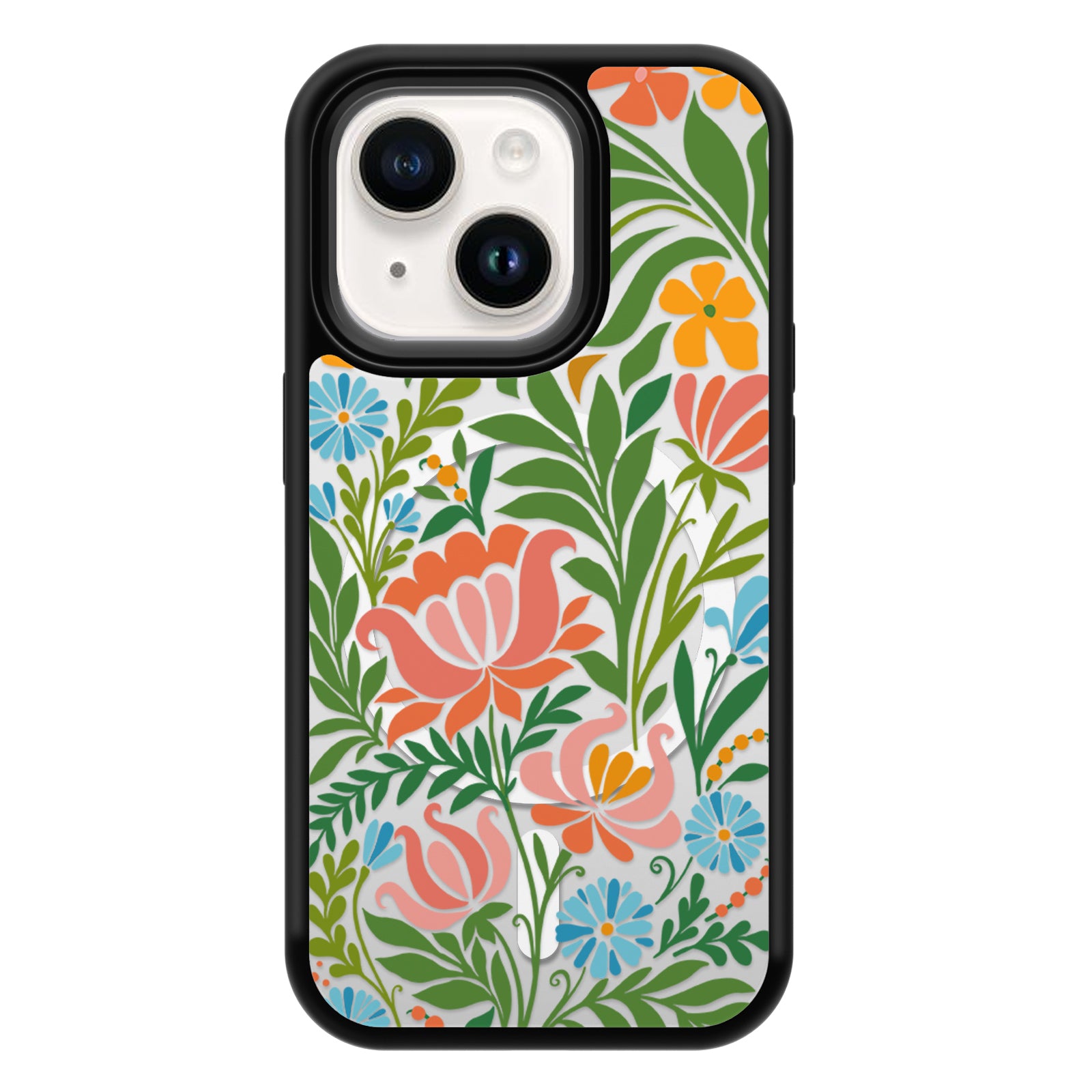 Decorative Art Series Mirror iPhone Case MagSafe Compatible-Garden Party