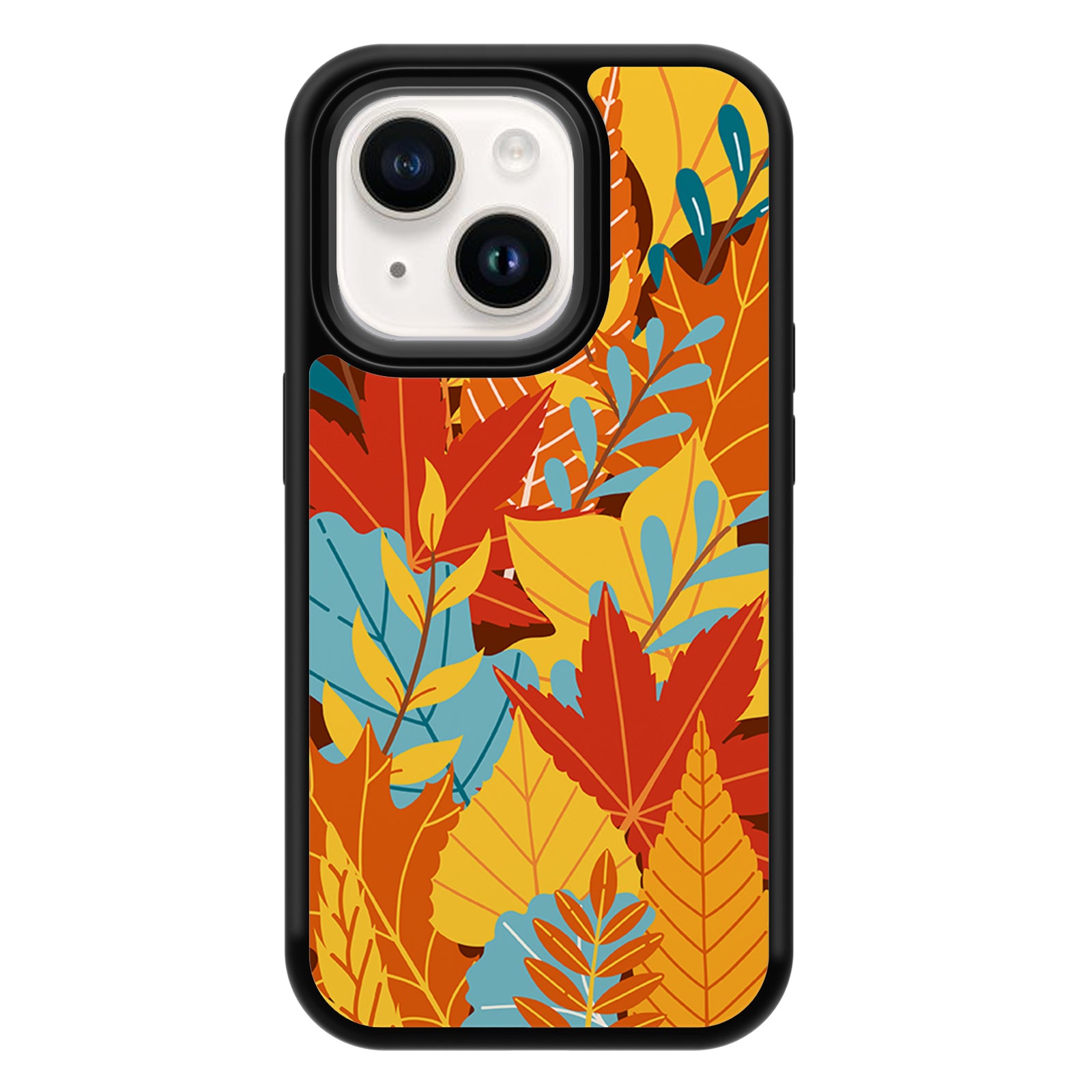 Exquisite Plant Series iPhone Case MagSafe Compatible-Orange