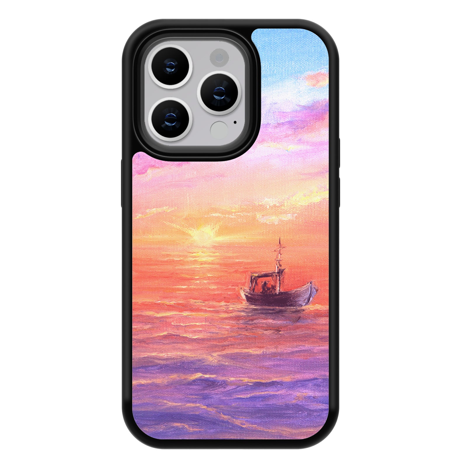 Oil Painting Series iPhone Case MagSafe Compatible-Purple