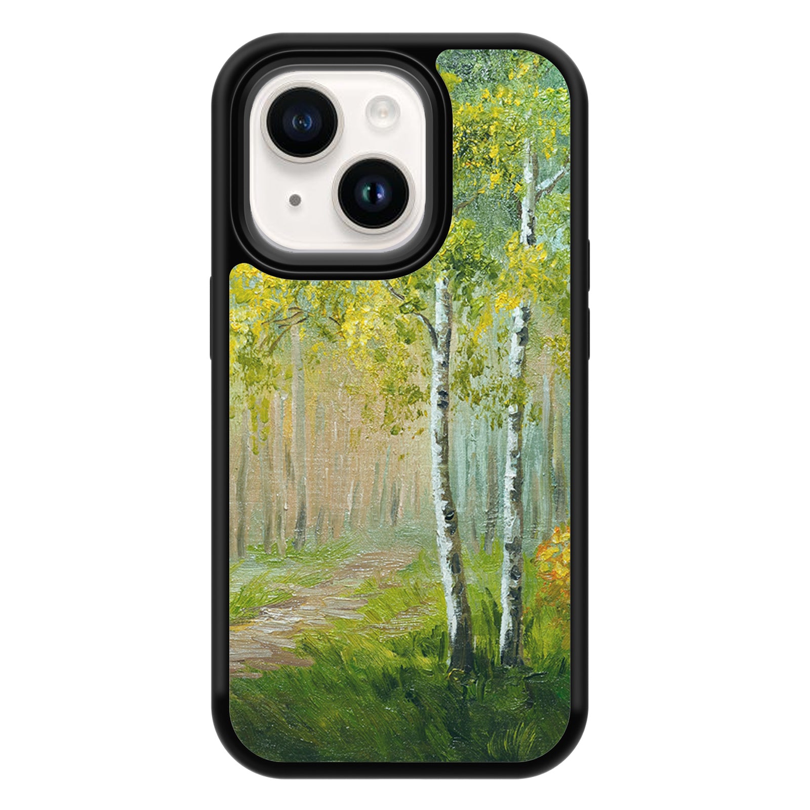 Oil Painting Series iPhone Case MagSafe Compatible-Green