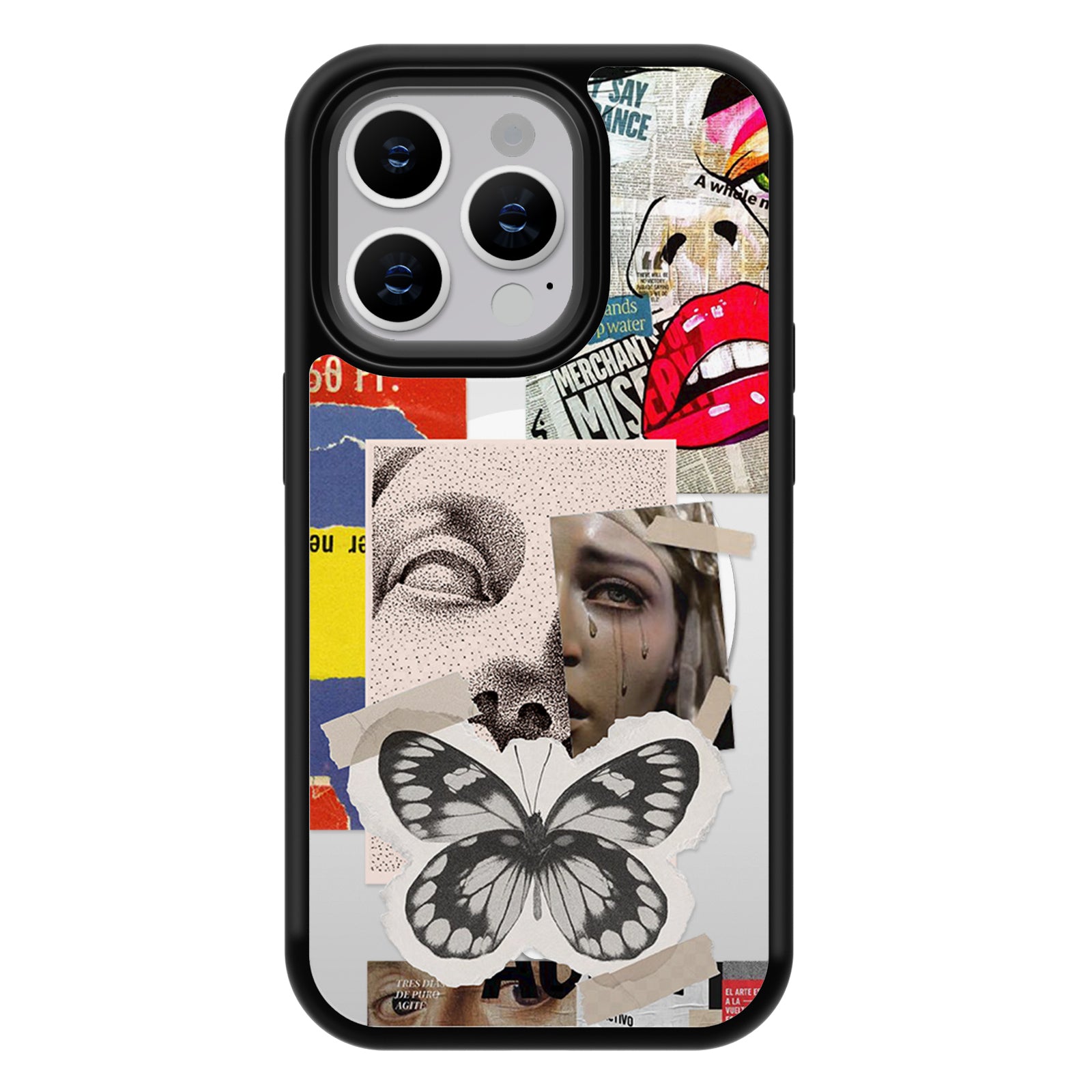 Collage Art Series Mirror iPhone Case MagSafe Compatible-A