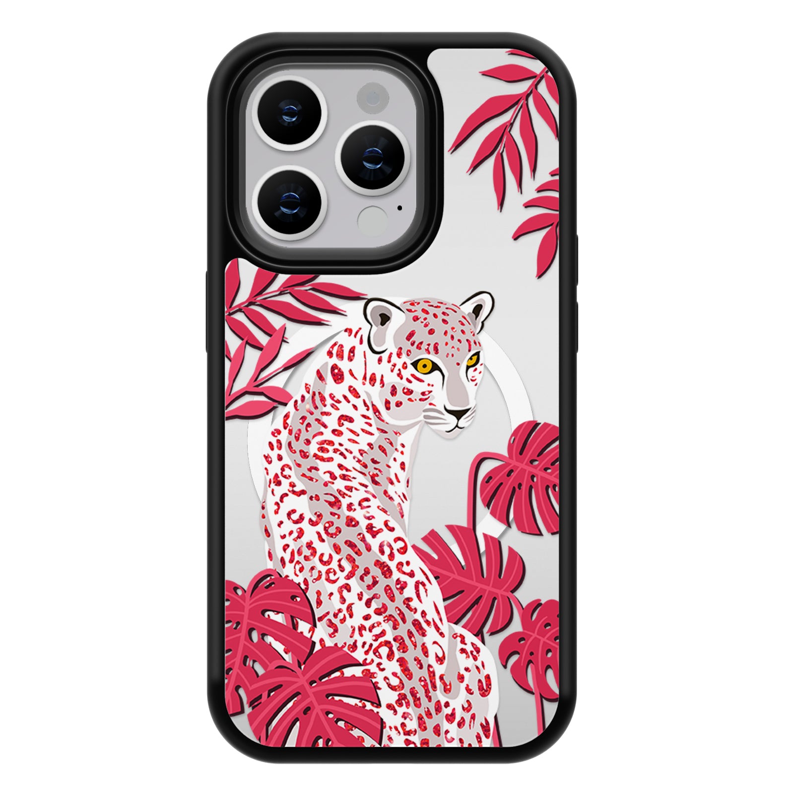 Leopard Series Mirror iPhone Case MagSafe Compatible