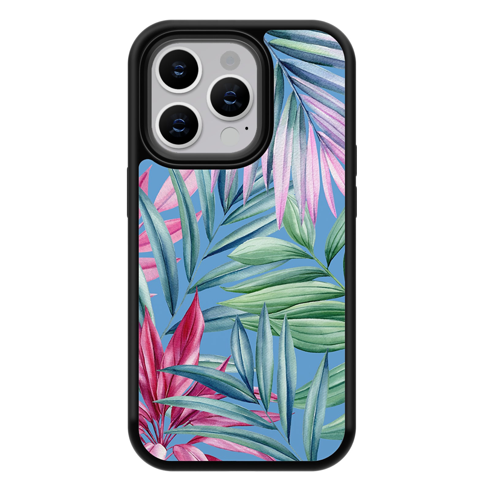 Tropical plants Series iPhone Case MagSafe Compatible-Blue