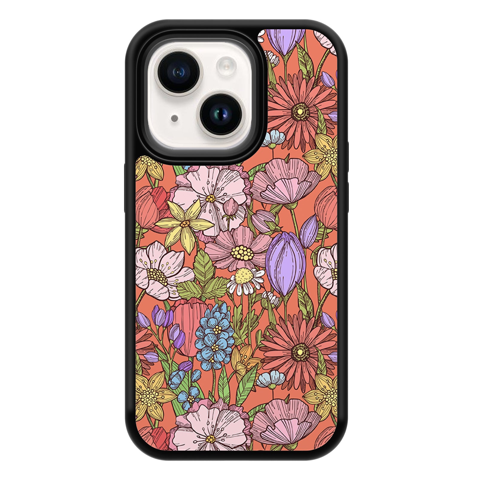 Vintage Bloom Series iPhone Case MagSafe Compatible-Garden