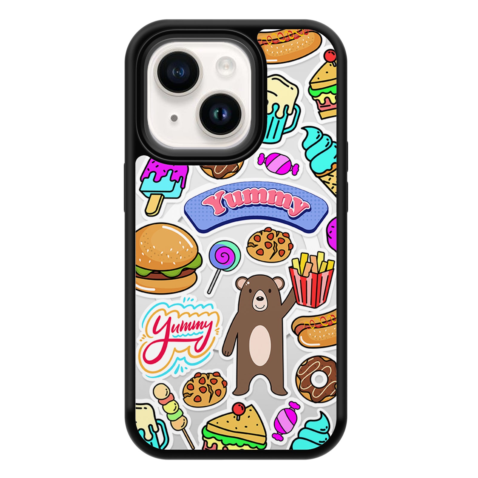 Fun Stickers Series Mirror iPhone Case MagSafe Compatible-A