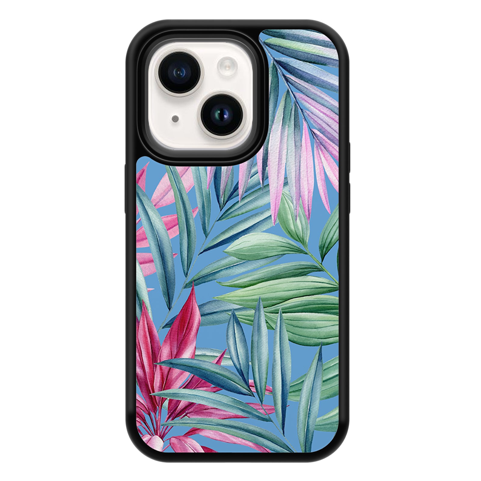 Tropical plants Series iPhone Case MagSafe Compatible-Blue