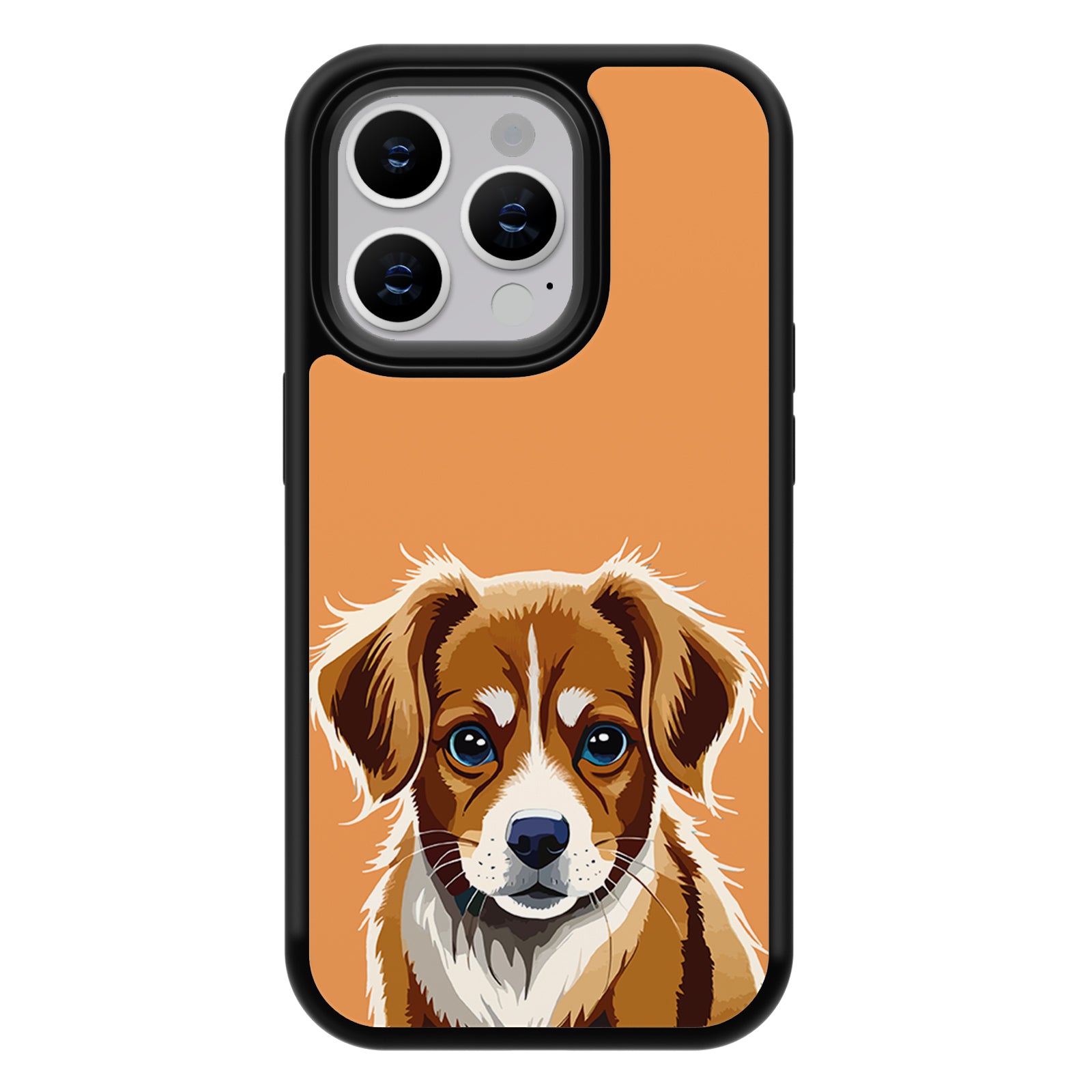 Cute Pet Series iPhone Case MagSafe Compatible-Orange