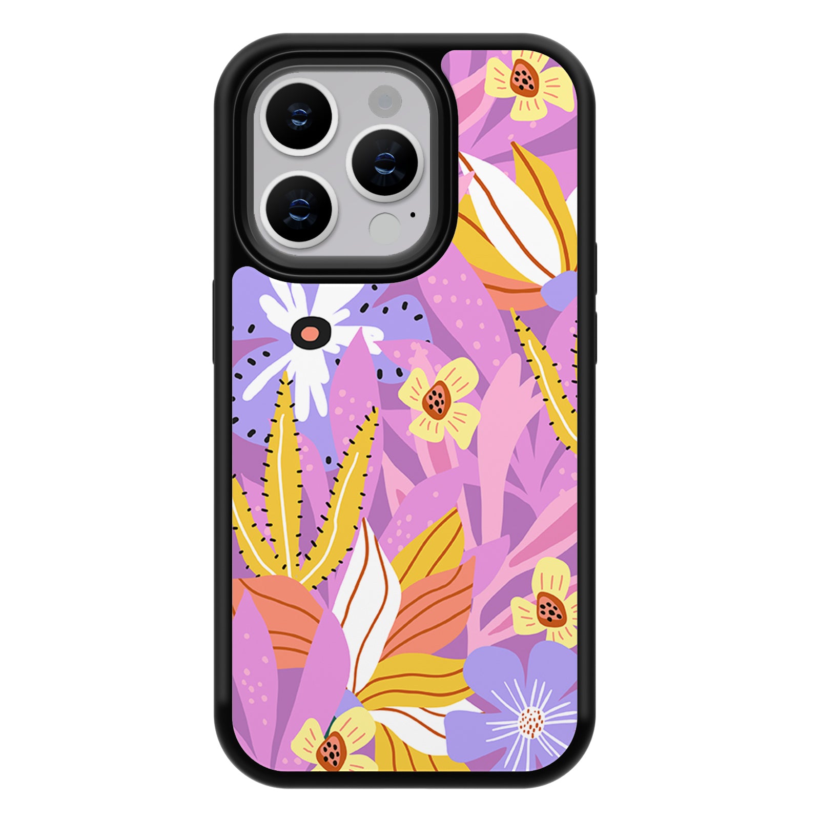 Exquisite Plant Series iPhone Case MagSafe Compatible-Purple