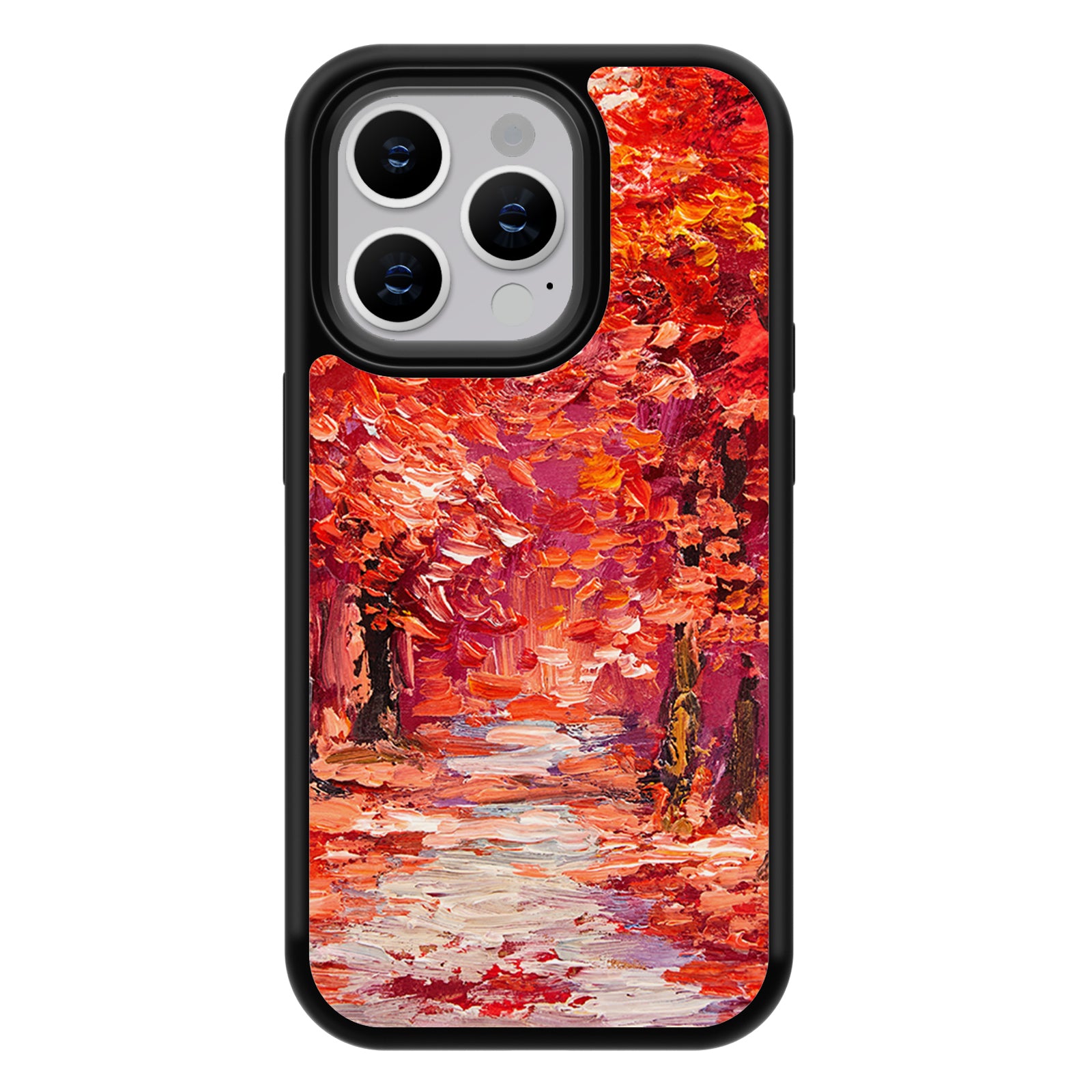 Oil Painting Series iPhone Case MagSafe Compatible-Red