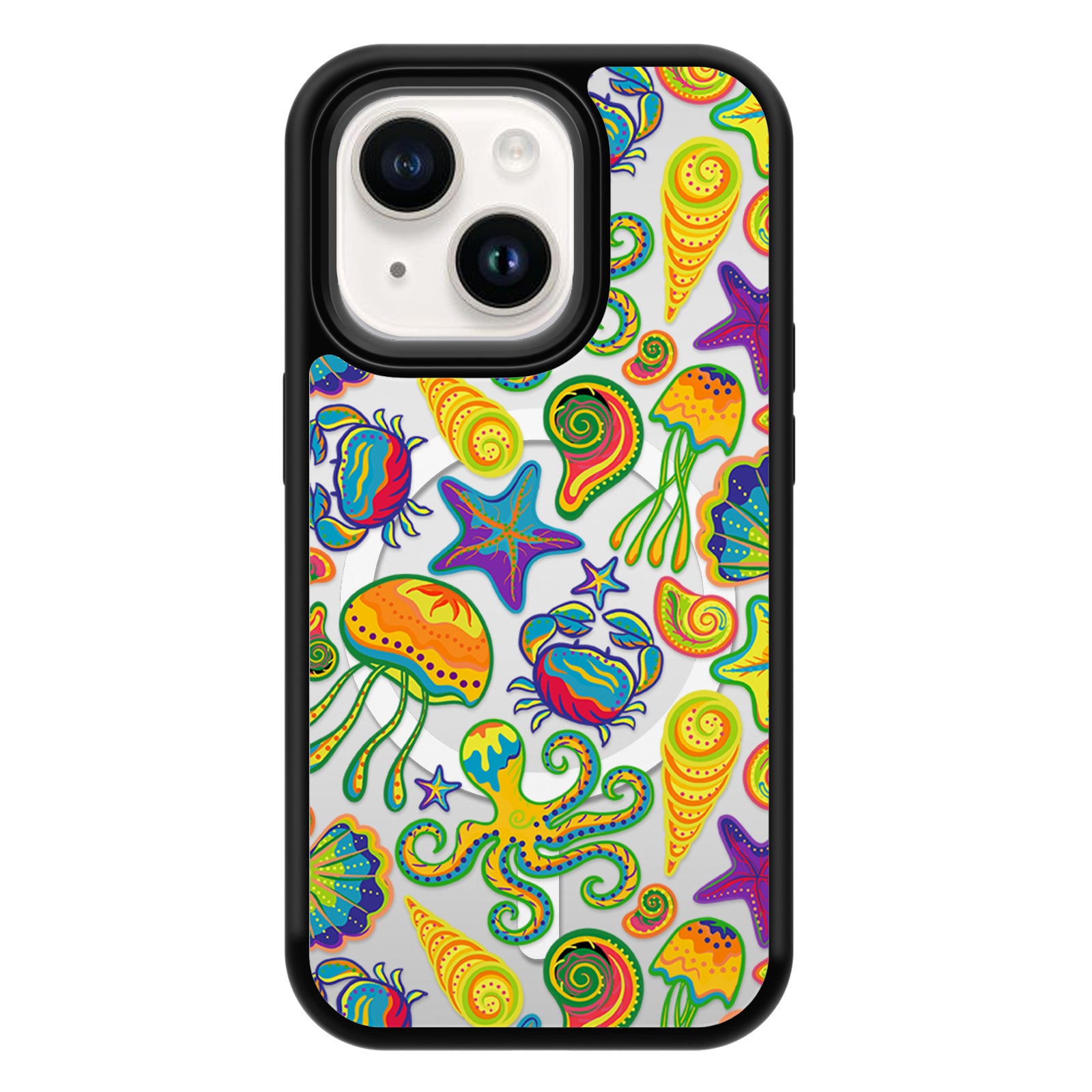 Decorative Art Series Mirror iPhone Case MagSafe Compatible-The Underwater World