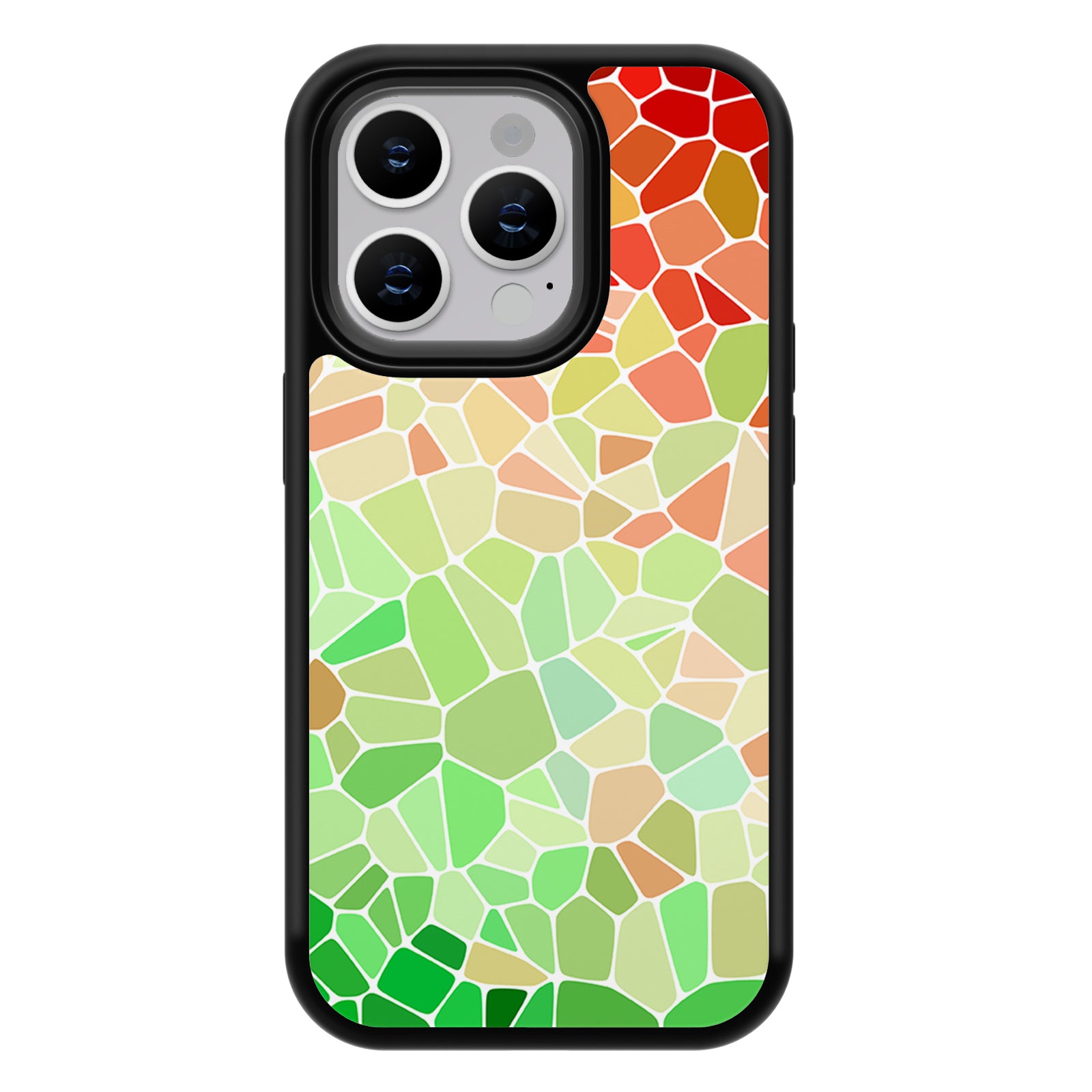 Colorful Pixel Series iPhone Case MagSafe Compatible-Green