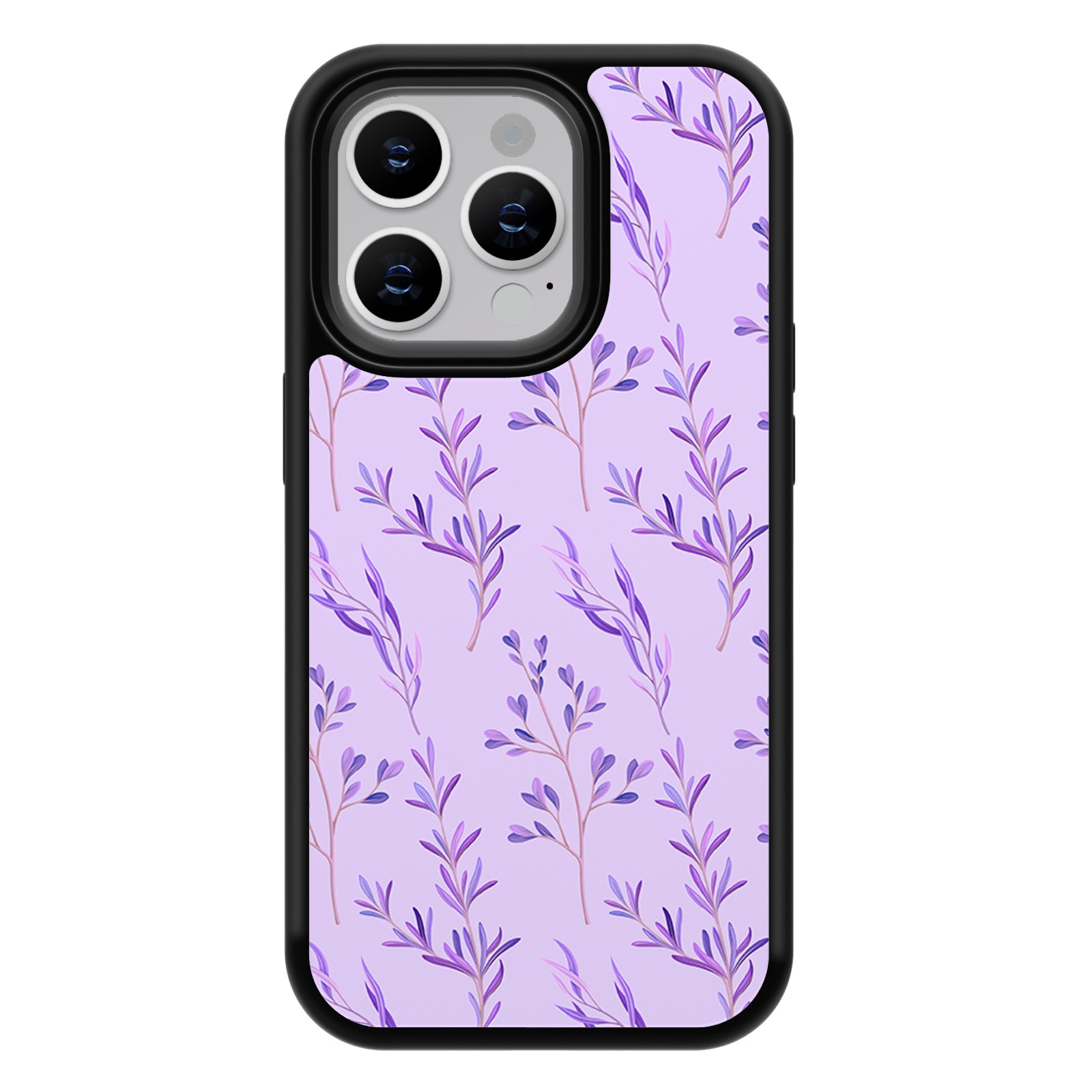 Serenityflower Series iPhone Case MagSafe Compatible-Purple