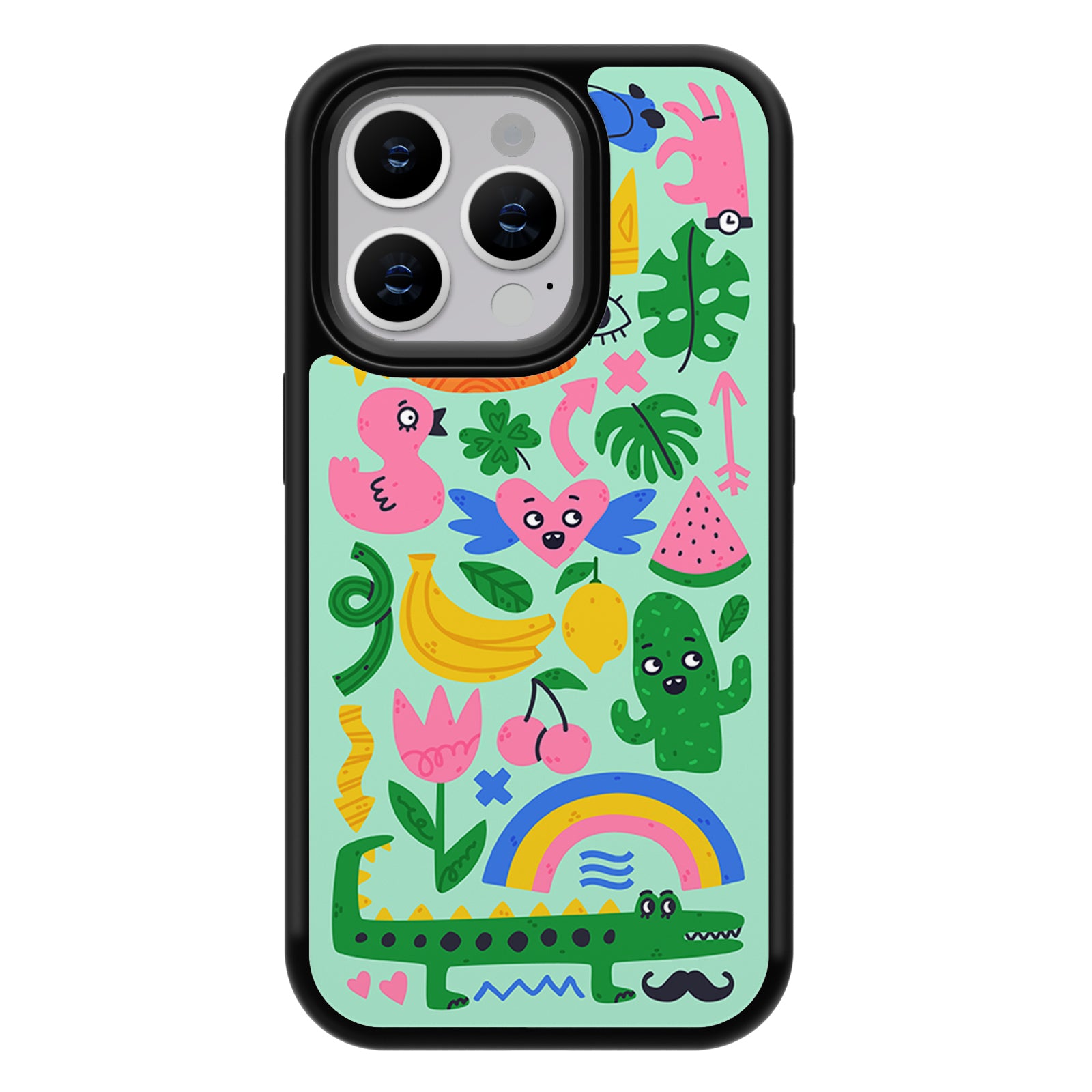 Whimsical Scribble Series iPhone Case MagSafe Compatible-Full of Vitality