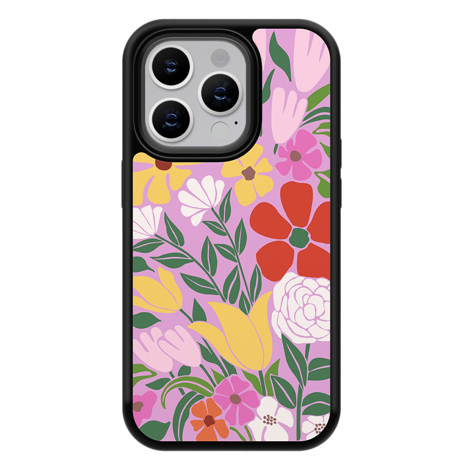 Flower Series iPhone Case MagSafe Compatible-Purple