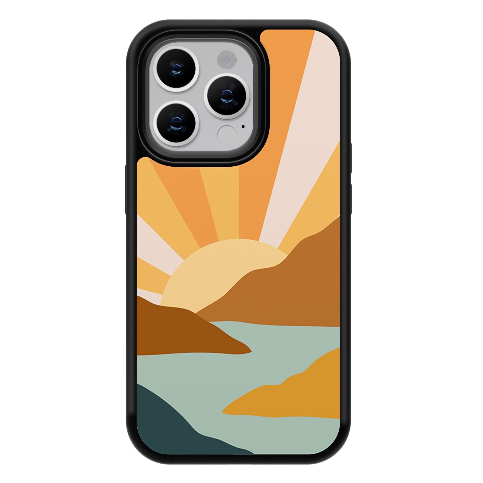 Love Bohemia Series iPhone Case MagSafe Compatible-Sunset&Mountains