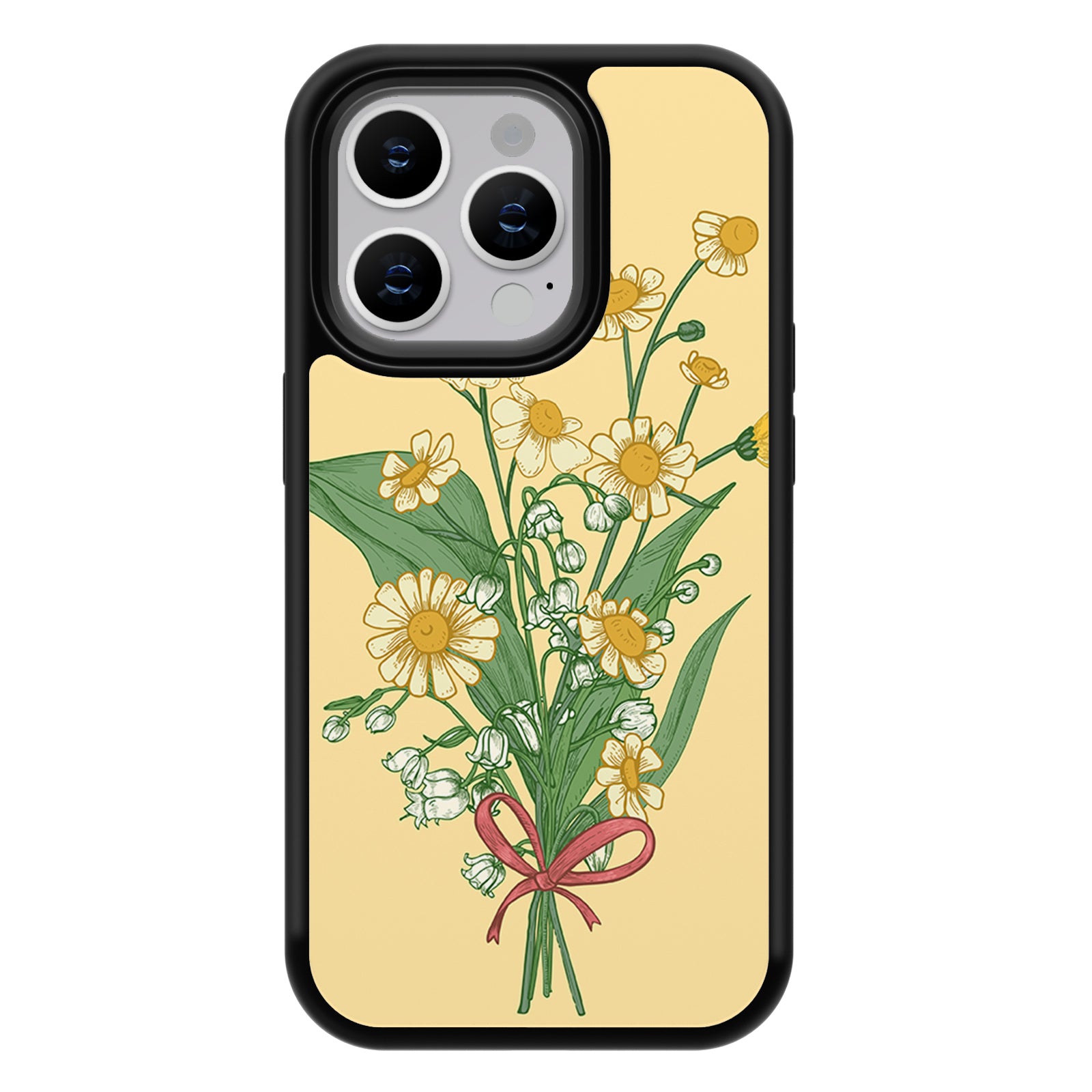 Romantic Bouquet Series iPhone Case MagSafe Compatible-Yellow