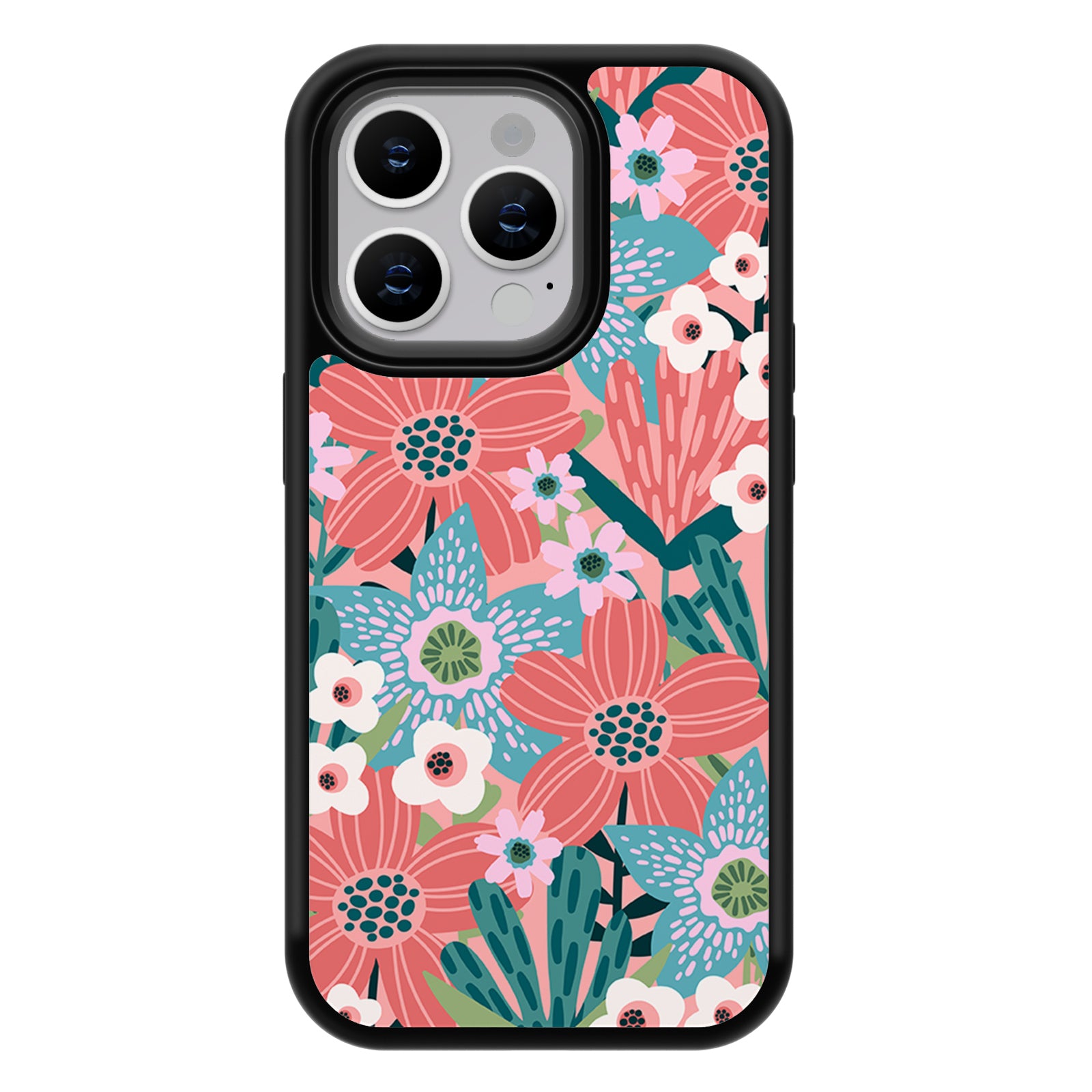 Exquisite Plant Series iPhone Case MagSafe Compatible-Pink