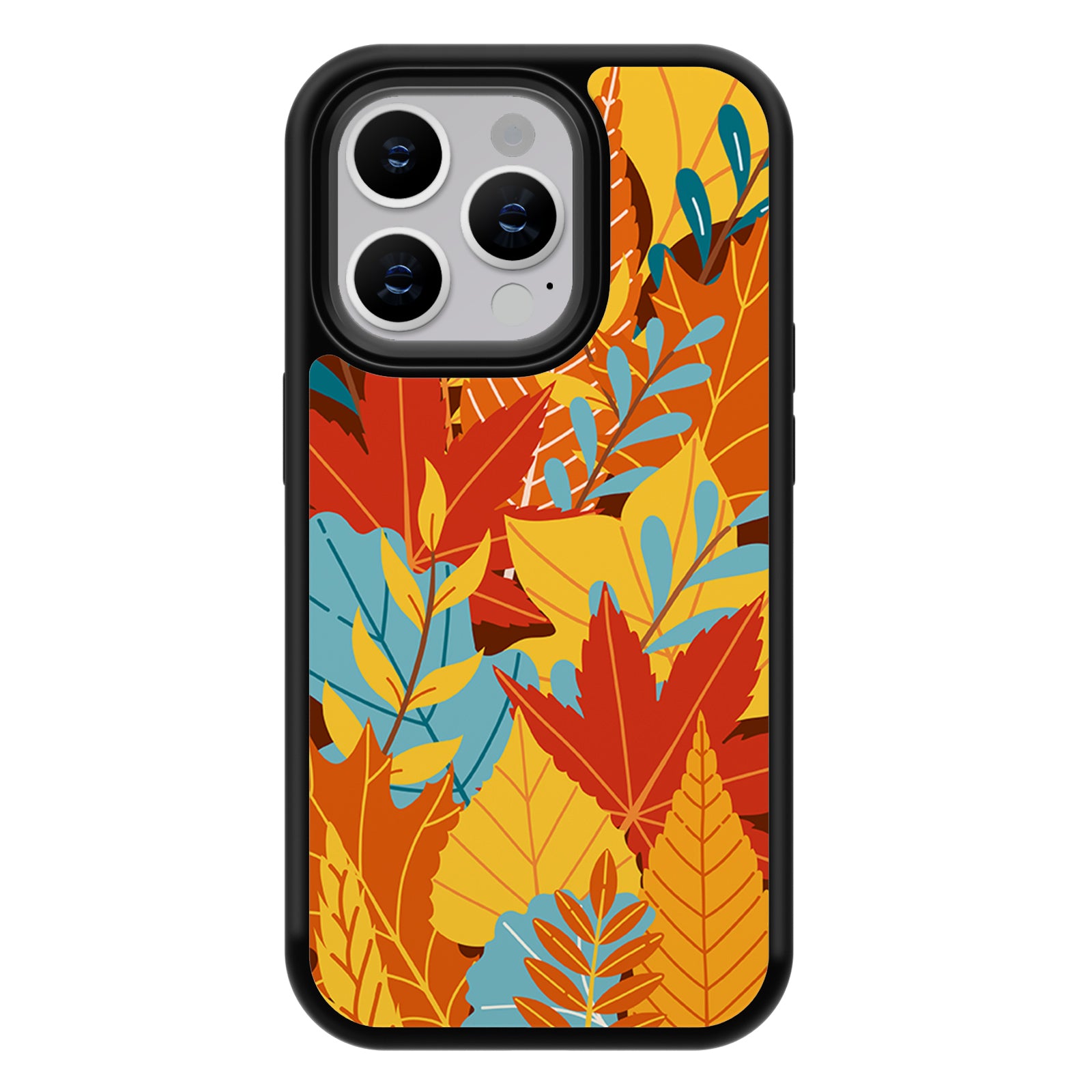 Exquisite Plant Series iPhone Case MagSafe Compatible-Orange