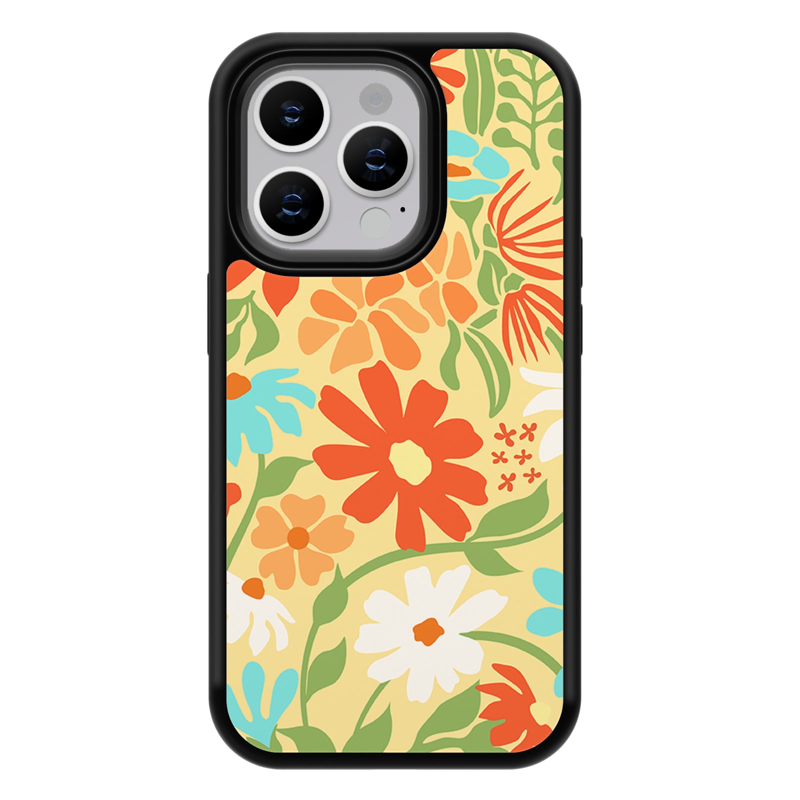 Flower Series iPhone Case MagSafe Compatible-Yellow