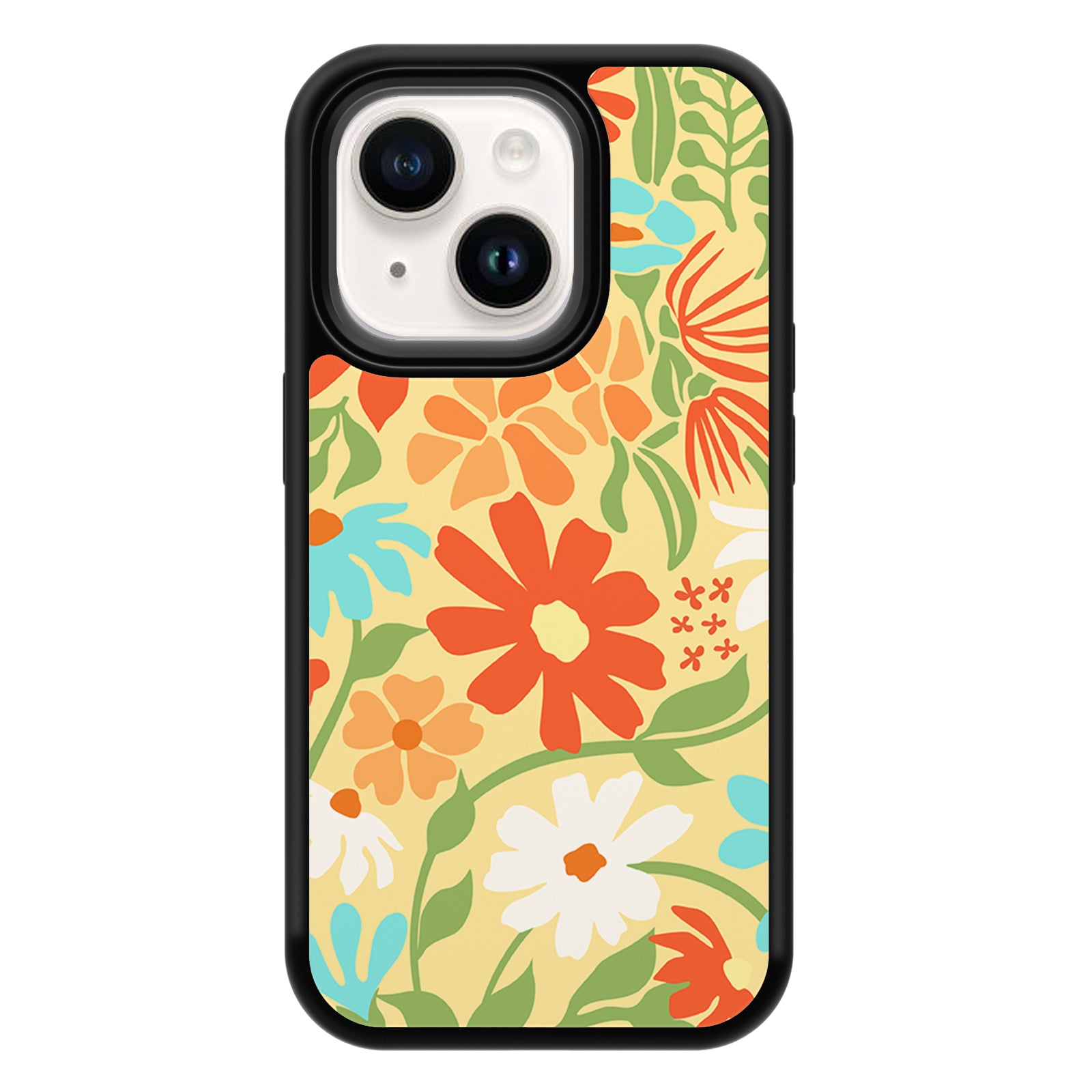 Flower Series iPhone Case MagSafe Compatible-Yellow