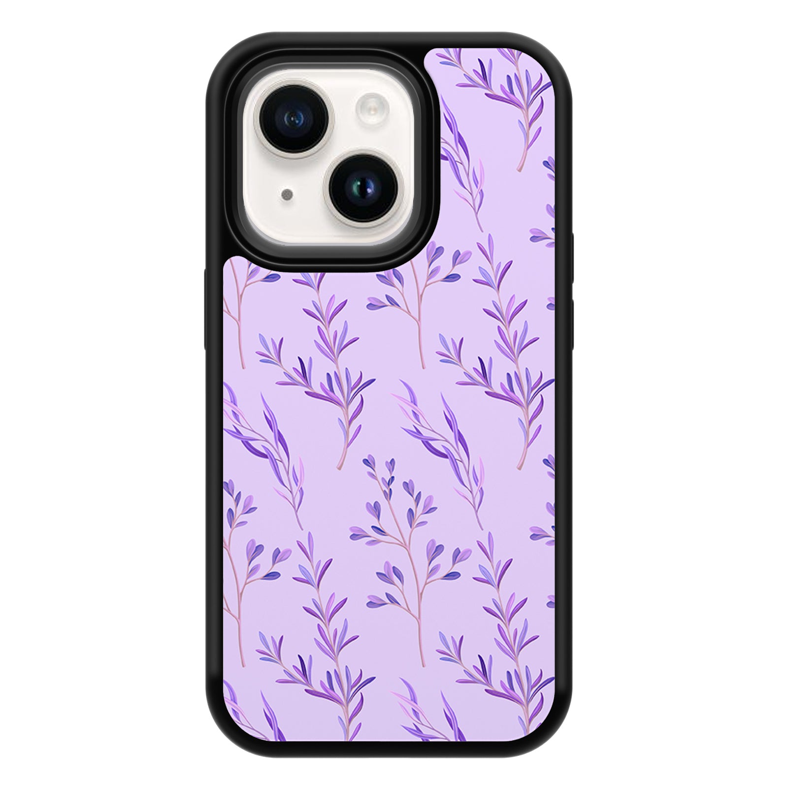 Serenityflower Series iPhone Case MagSafe Compatible-Purple