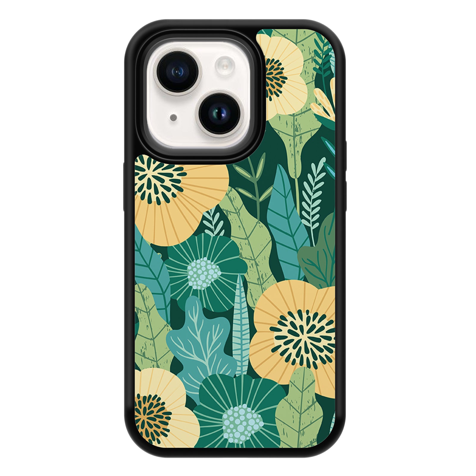 Exquisite Plant Series iPhone Case MagSafe Compatible-Green