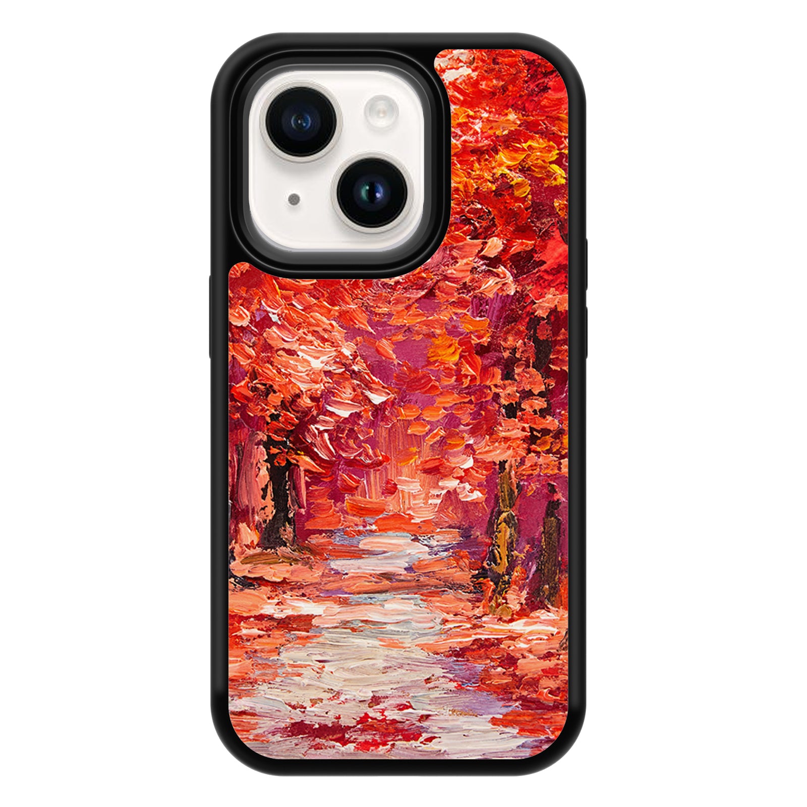 Oil Painting Series iPhone Case MagSafe Compatible-Red