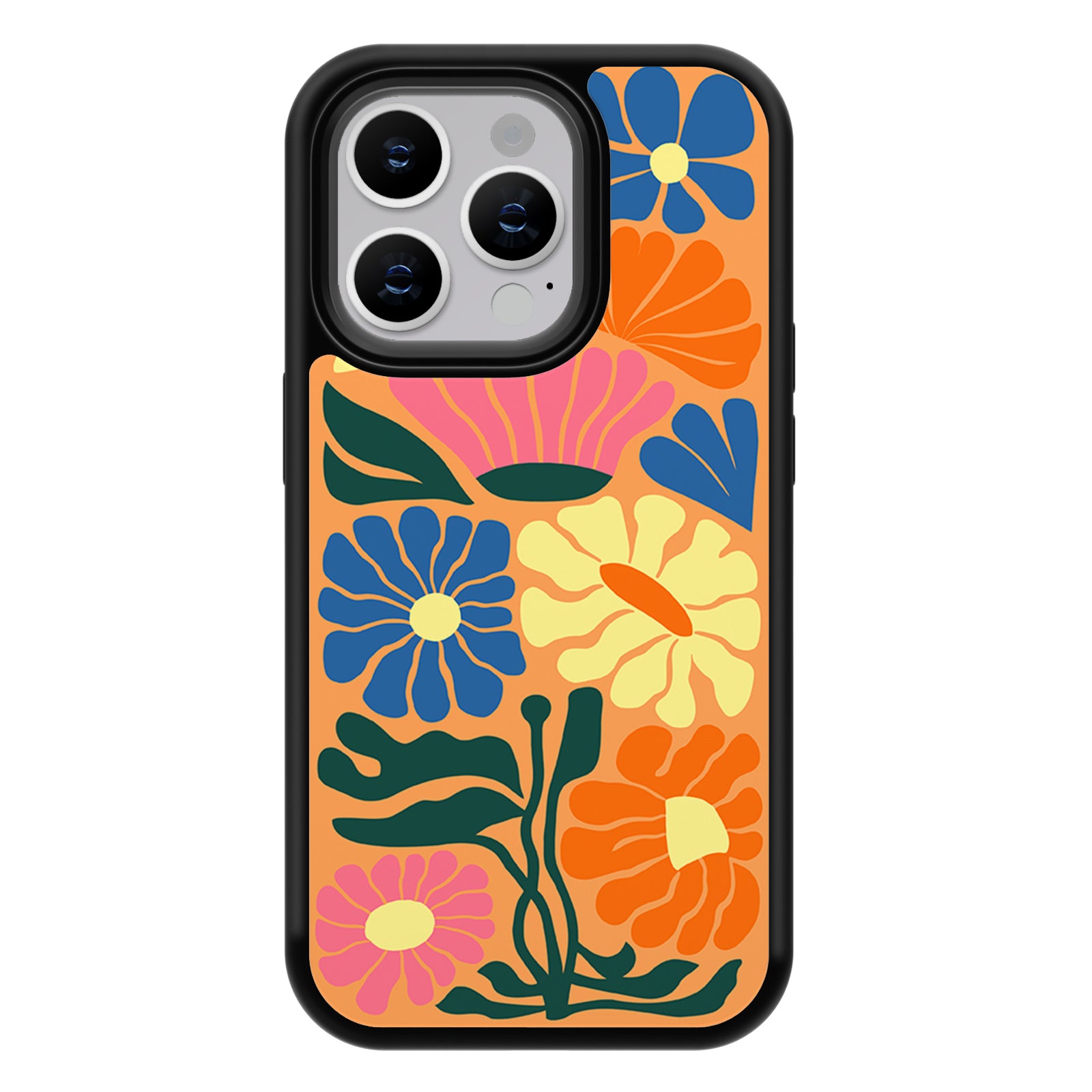 Flower Series iPhone Case MagSafe Compatible-Orange