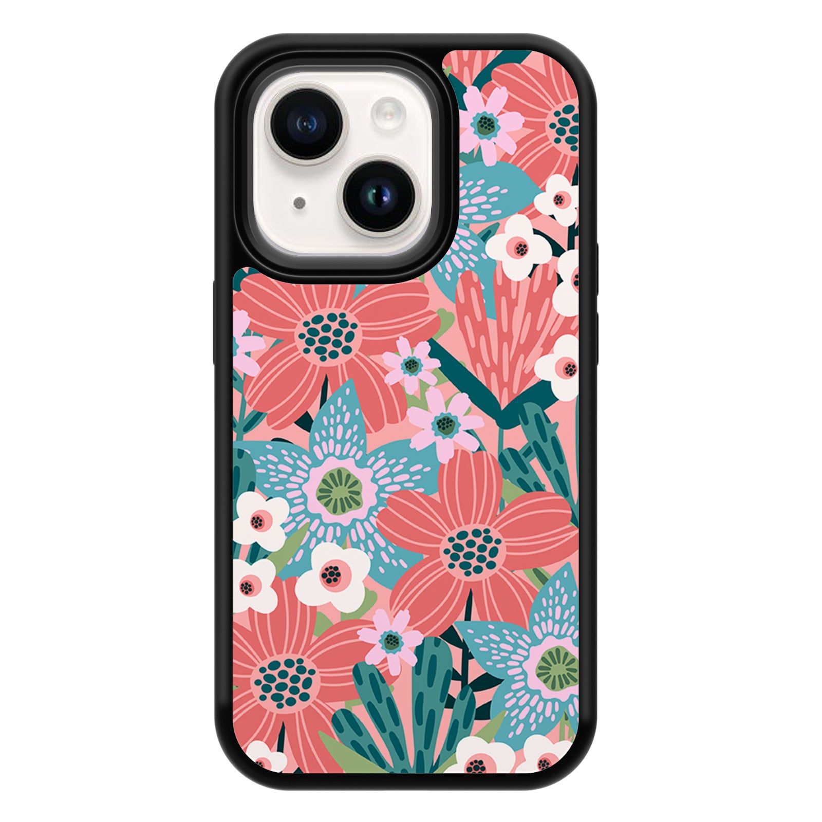 Exquisite Plant Series iPhone Case MagSafe Compatible-Pink