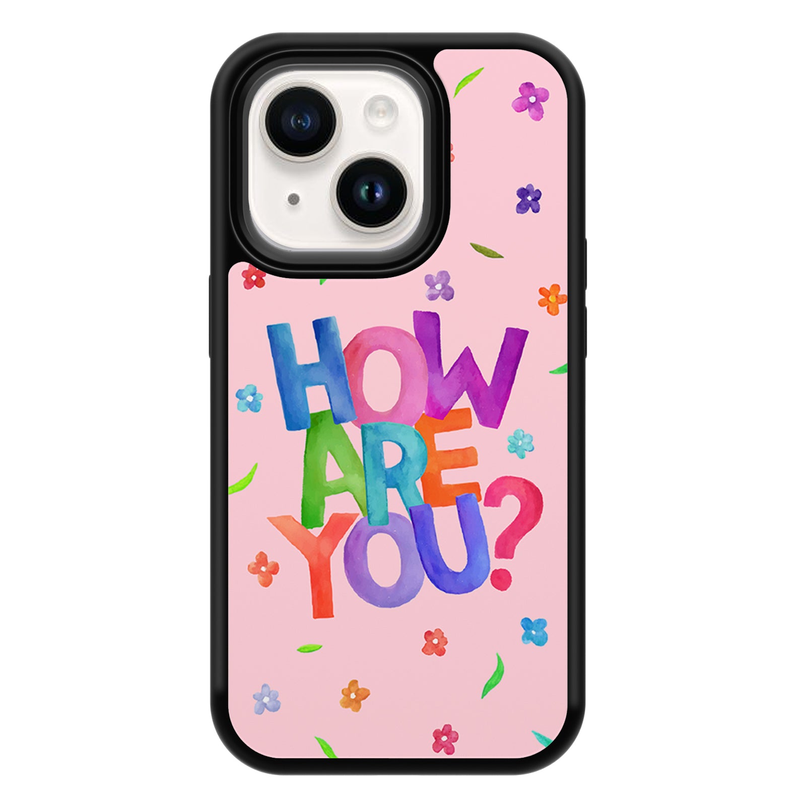 Whimsical Scribble Series iPhone Case MagSafe Compatible-How Are You