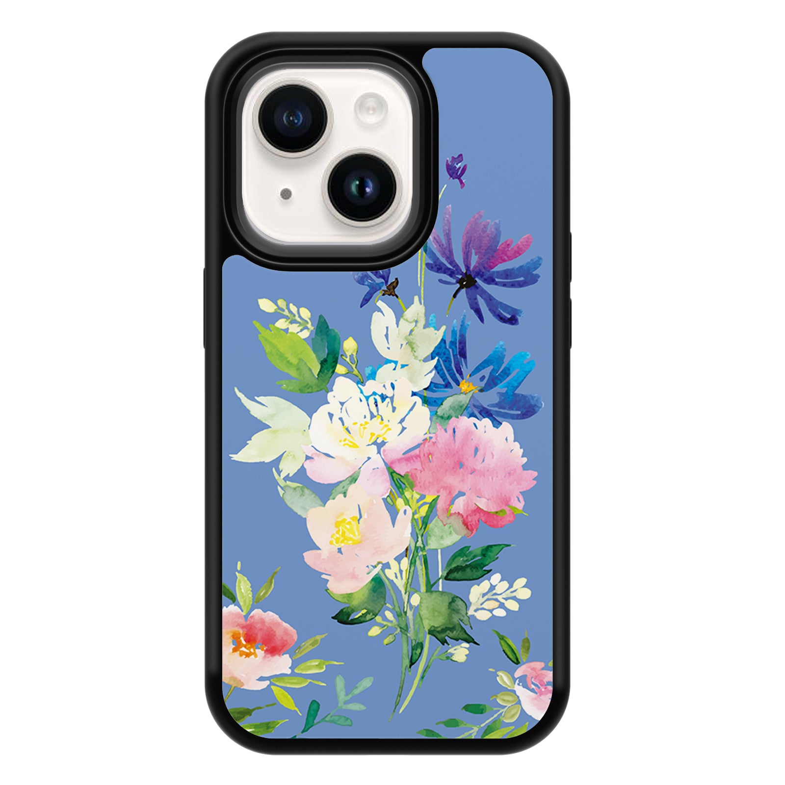 Watercolor Series iPhone Case MagSafe Compatible-Blue