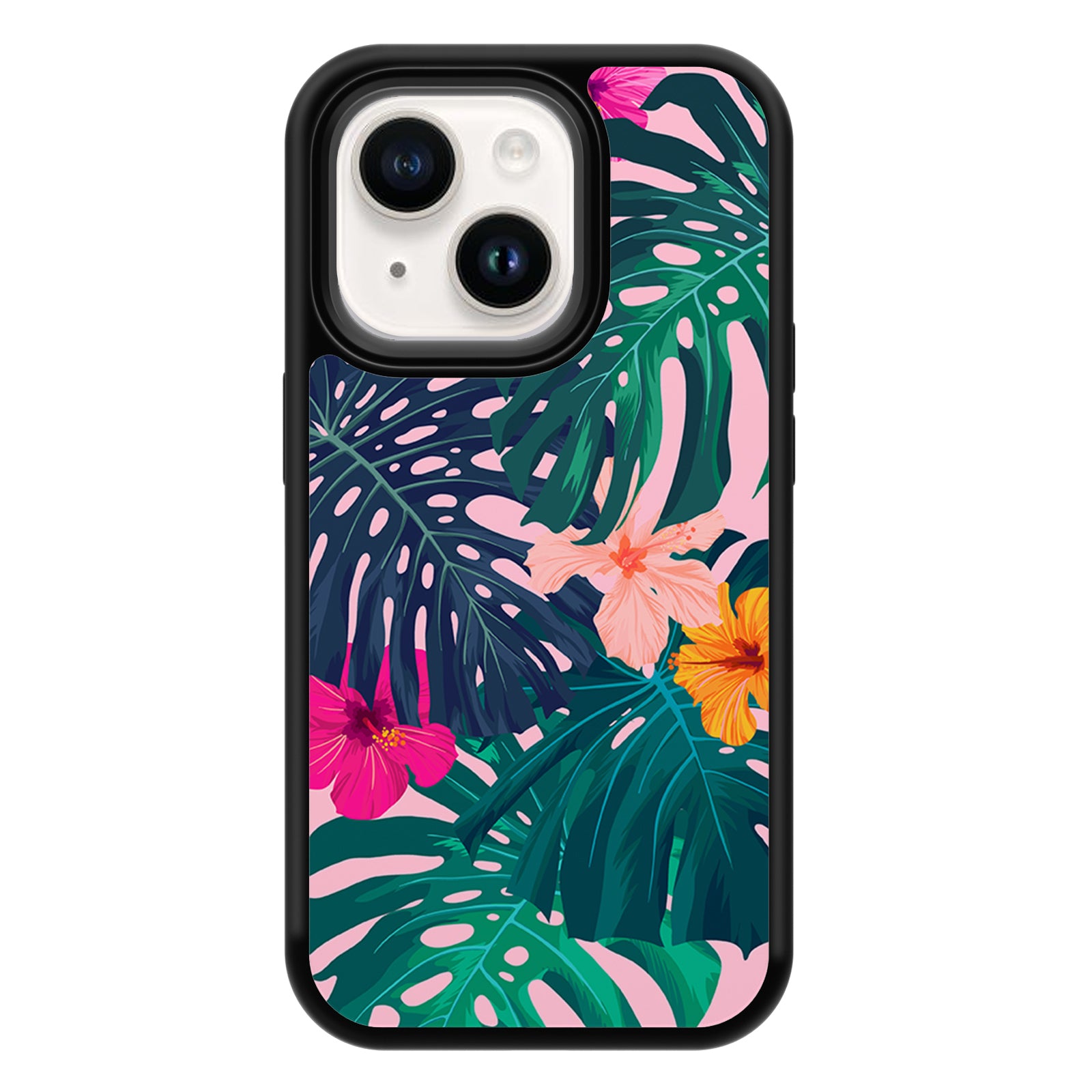 Tropical plants Series iPhone Case MagSafe Compatible-Pink