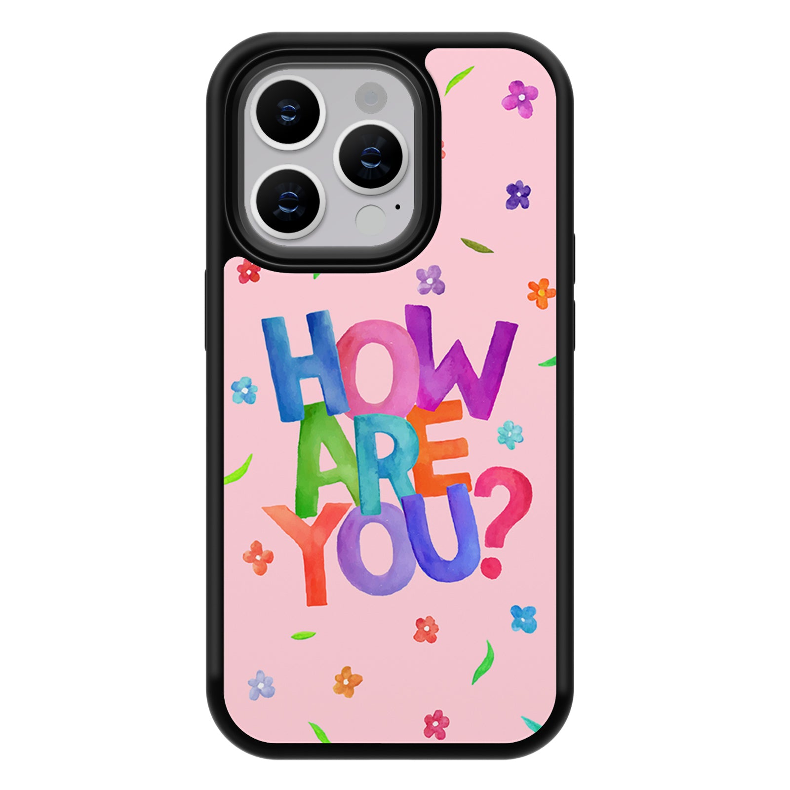 Whimsical Scribble Series iPhone Case MagSafe Compatible-How Are You