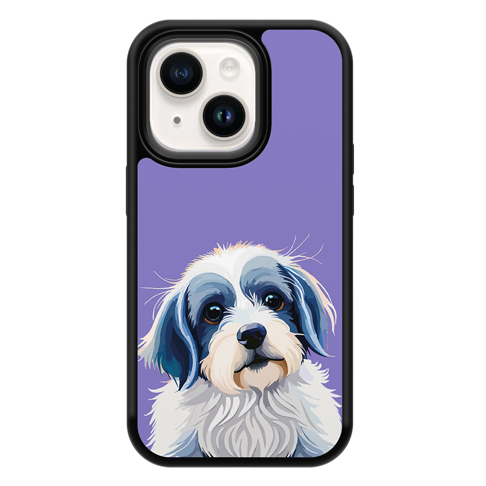 Cute Pet Series iPhone Case MagSafe Compatible-Purple